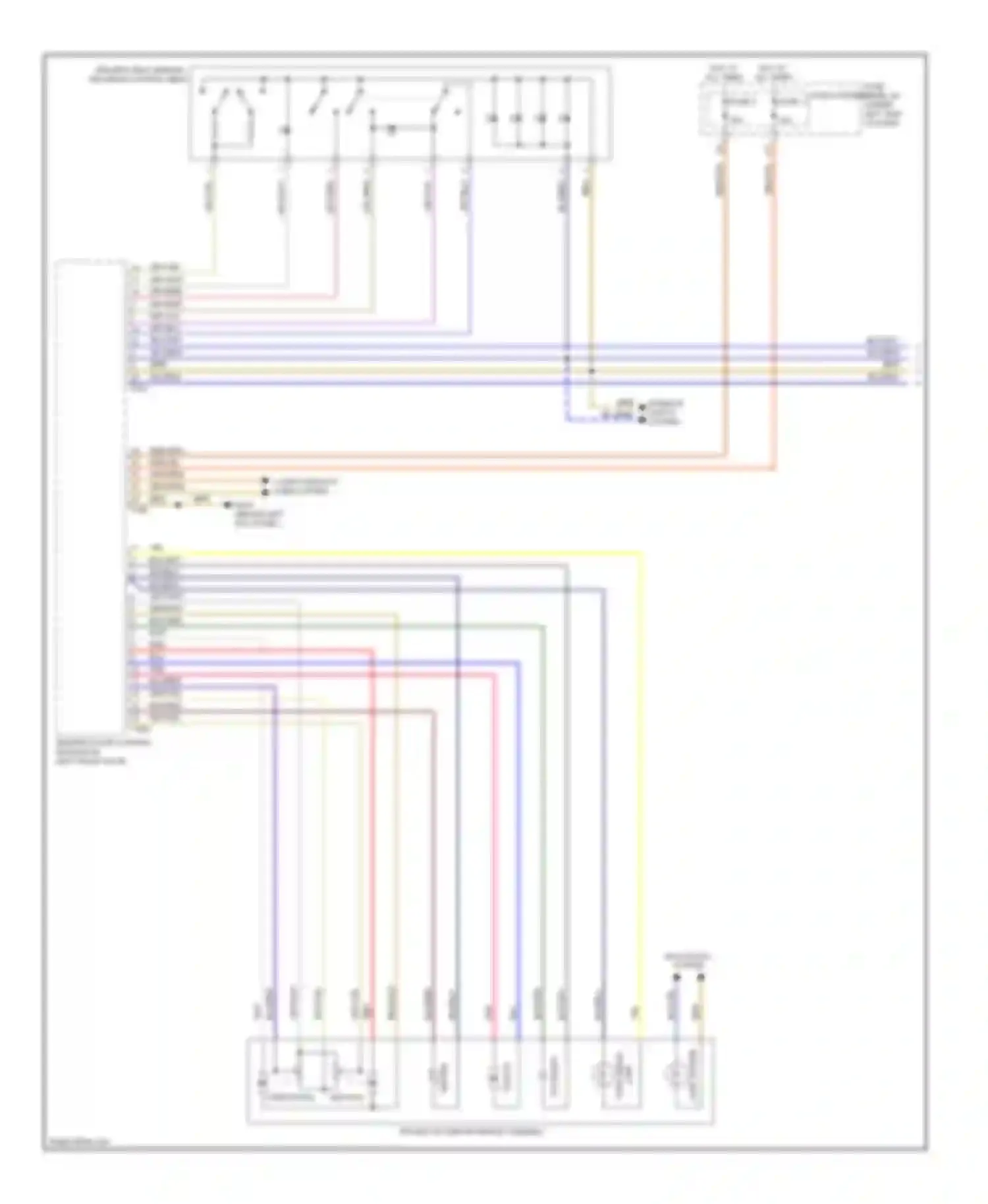 A5 Audi I (2007-2011): Memory mirrors circuit (1 of 2)