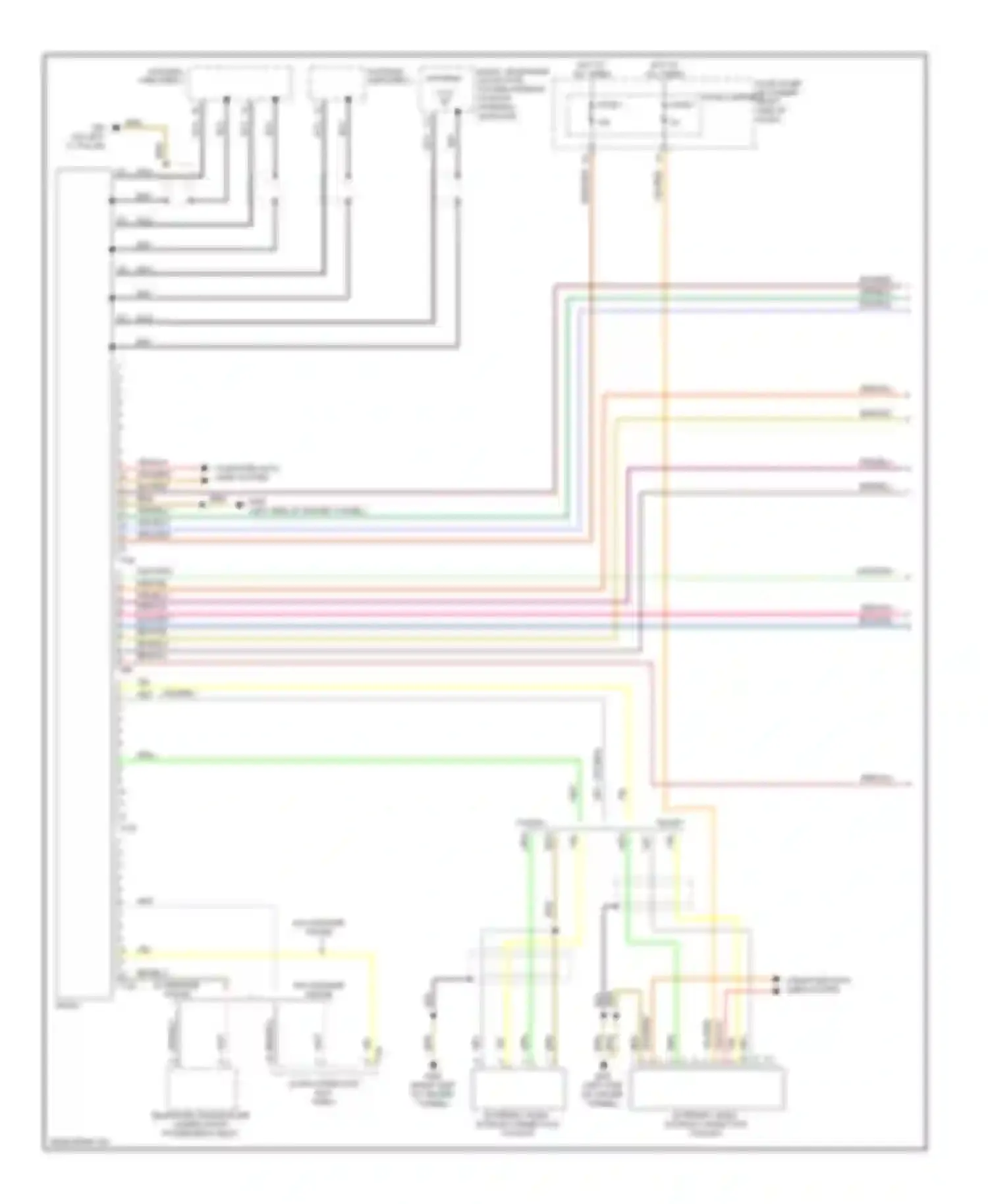 A5 Audi I (2007-2011): Navigation circuit, basic infotainment (1 of 2)