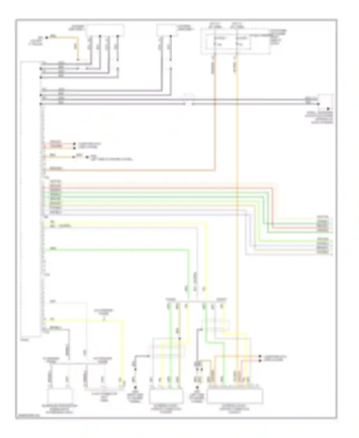 A5 Audi I (2007-2011): Navigation circuit, standard infotainment (1 of 2)