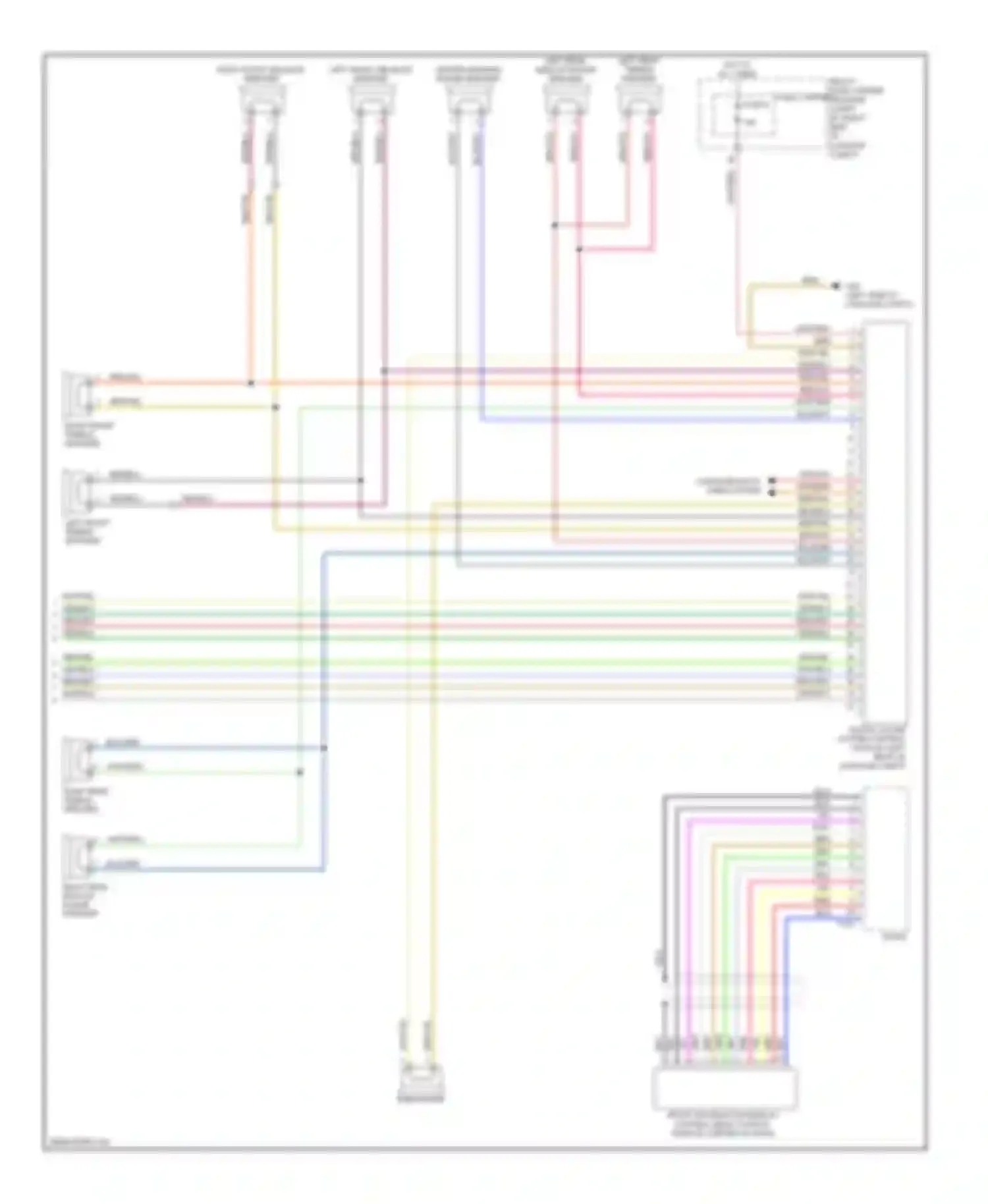 A5 Audi I (2007-2011): Navigation circuit, standard infotainment (2 of 2)