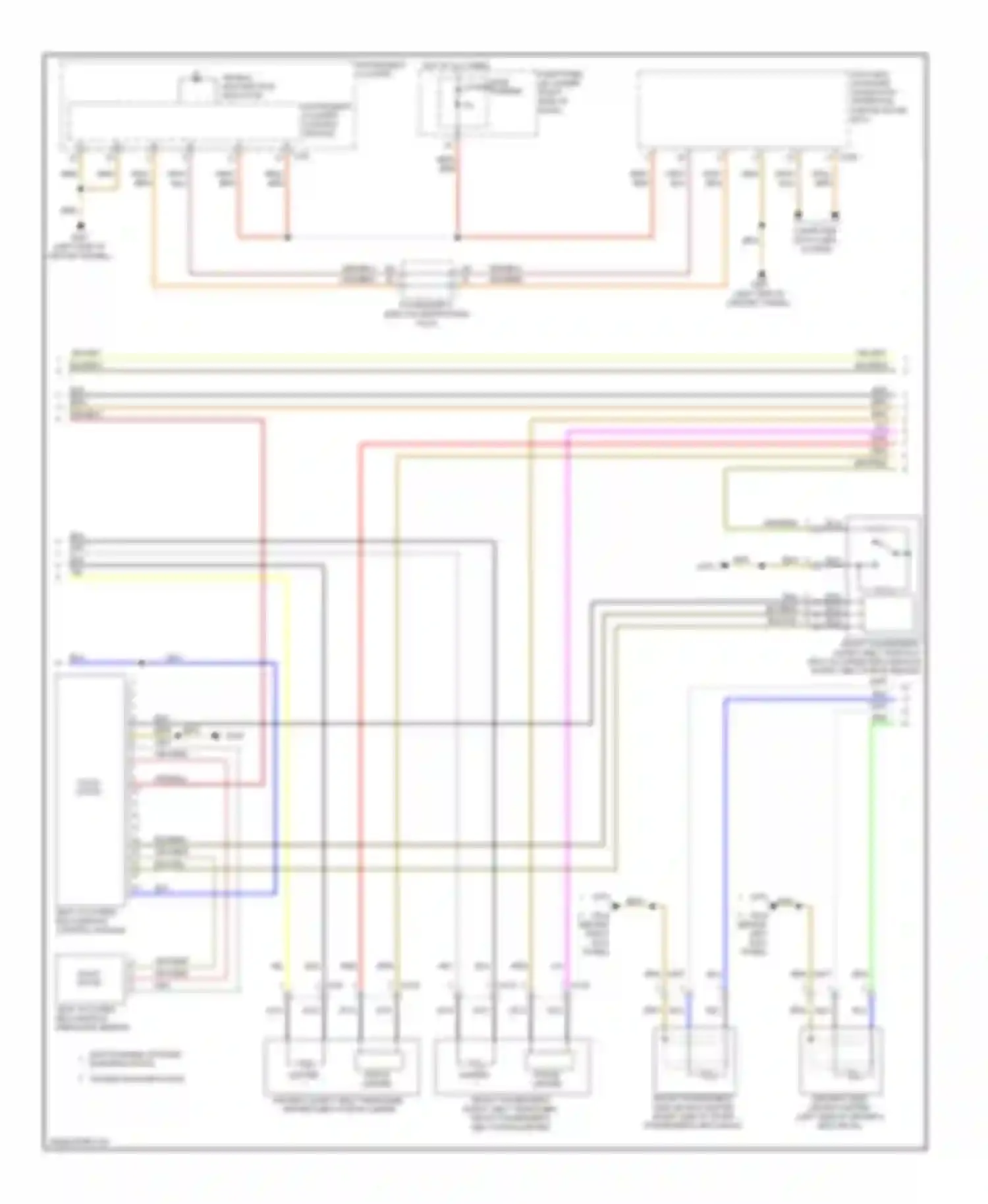 A5 Audi I (2007-2011): Supplemental restraints circuit (2 of 3)