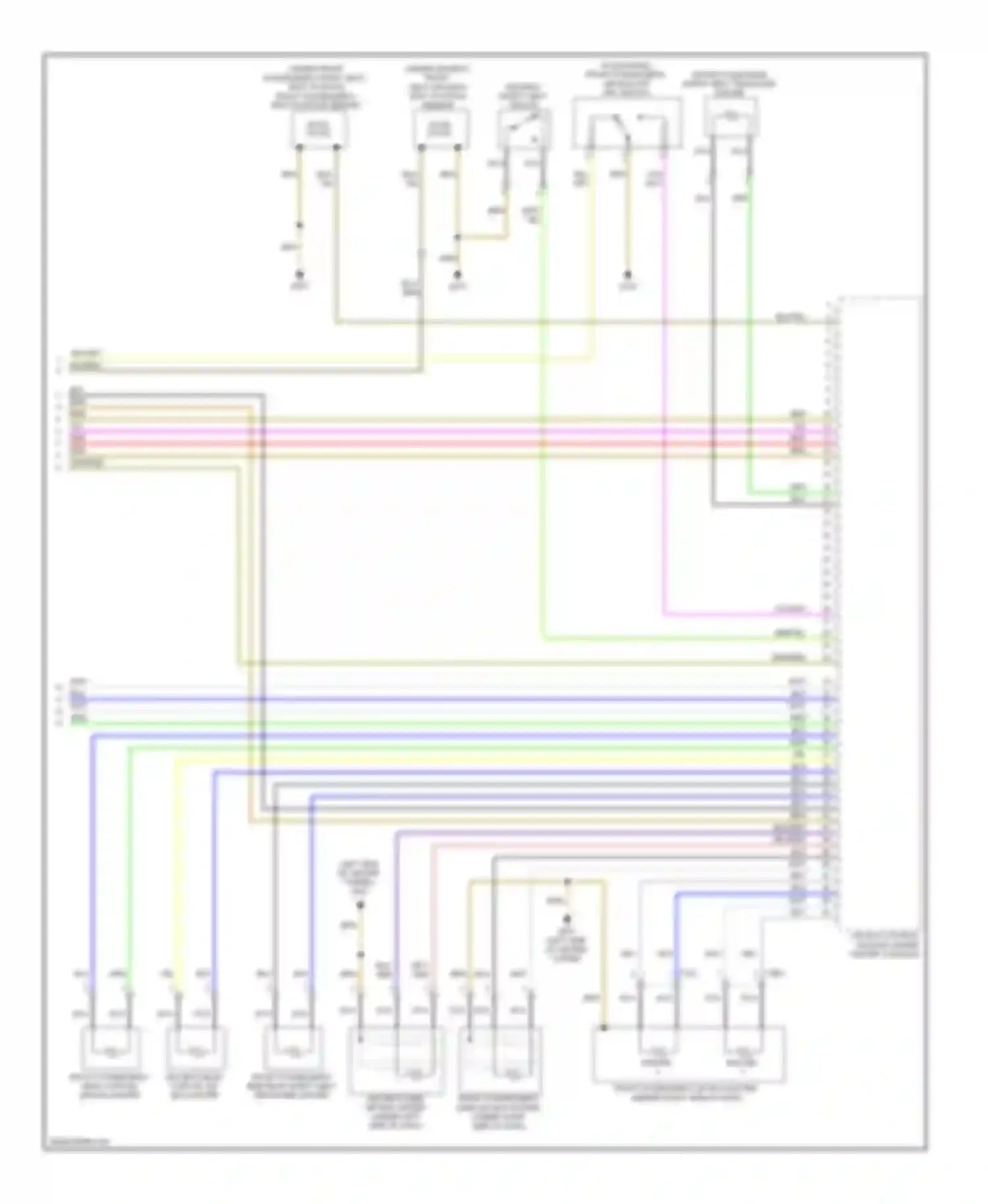 A5 Audi I (2007-2011): Supplemental restraints circuit (3 of 3)