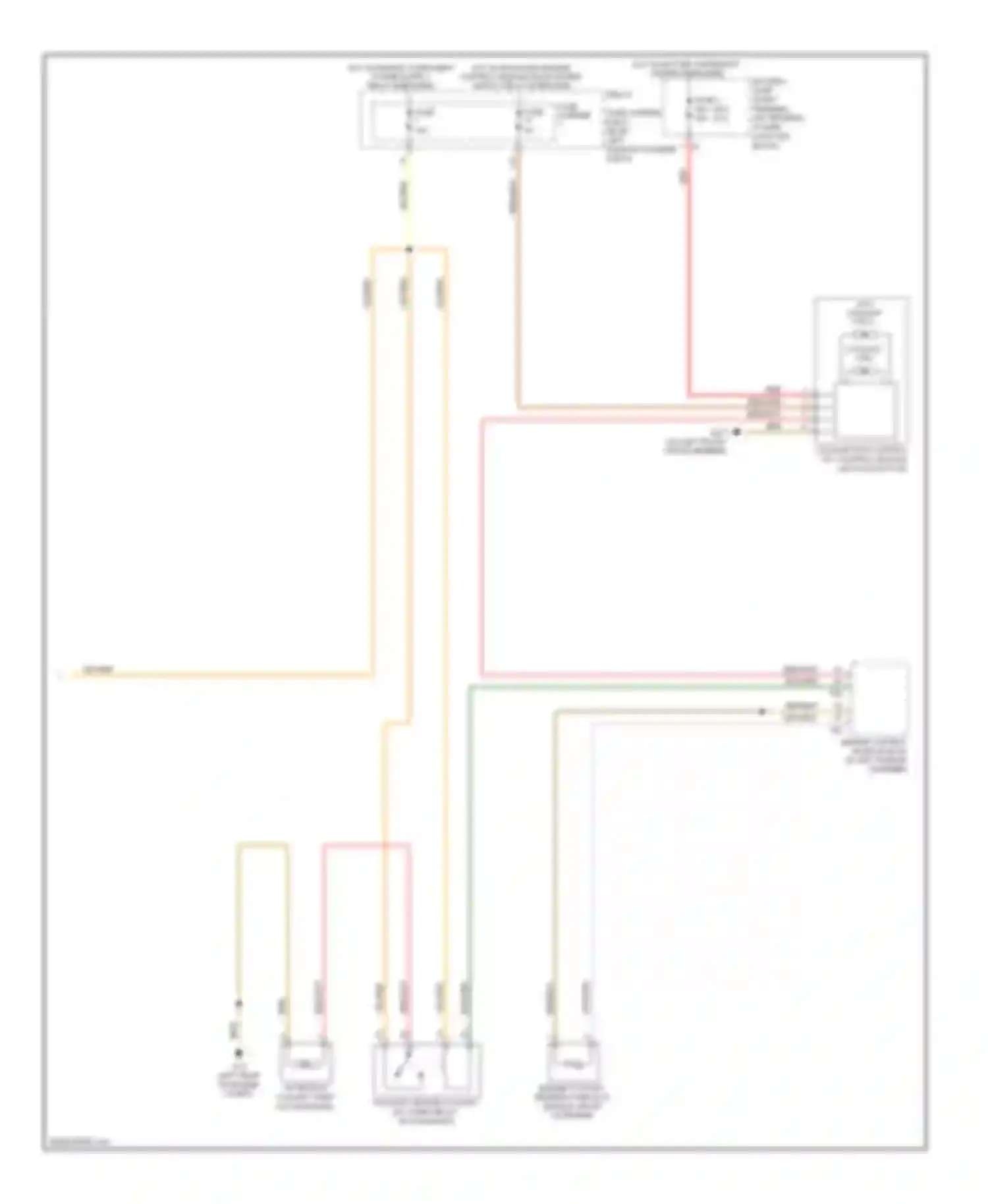 Wiring diagram after-run coolant pump for Audi A5 I (2007-2011) (1 of 2)