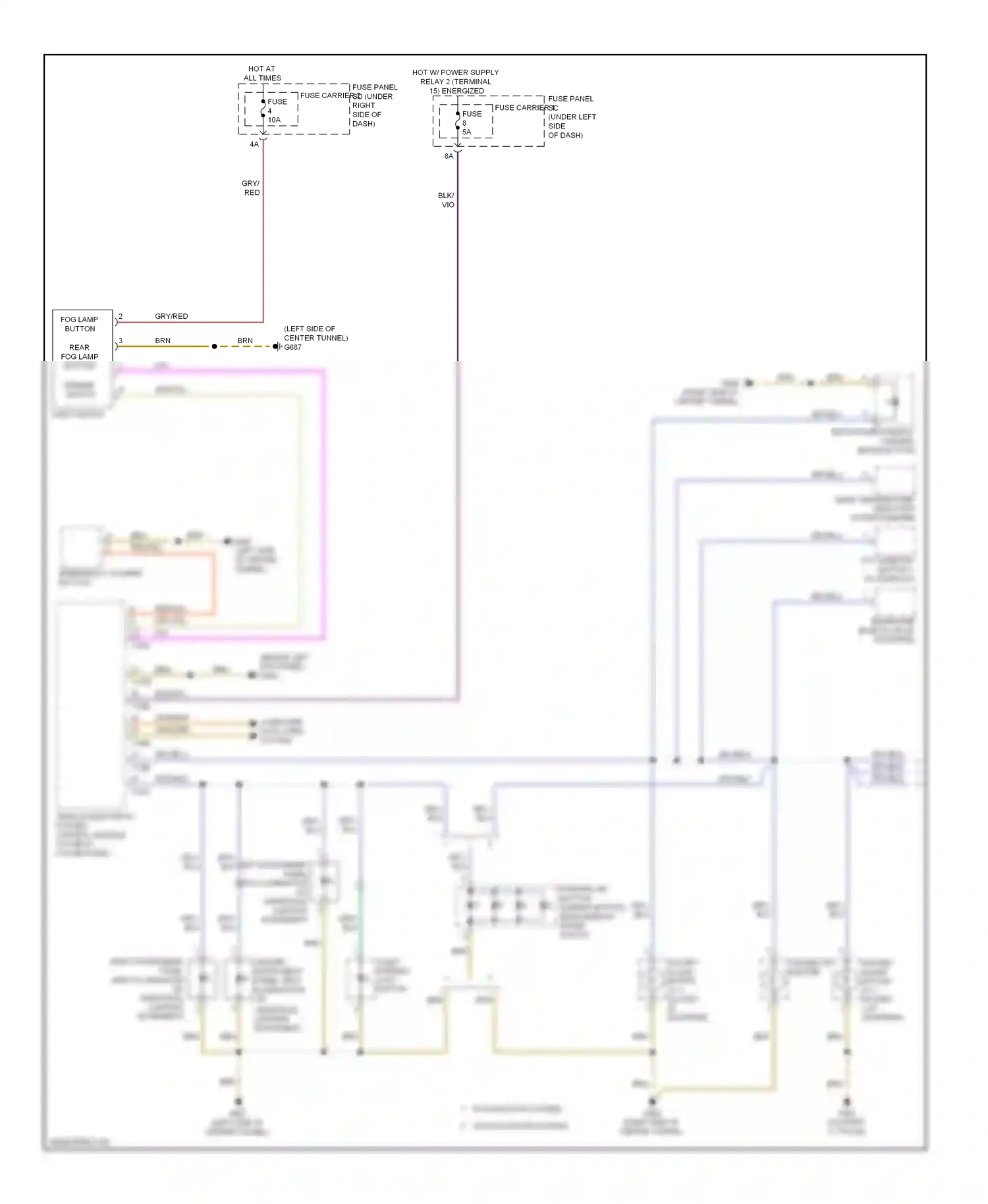 Audi A5 I (2007-2011) (behind left kick panel) wiring diagram  (19 of 39)