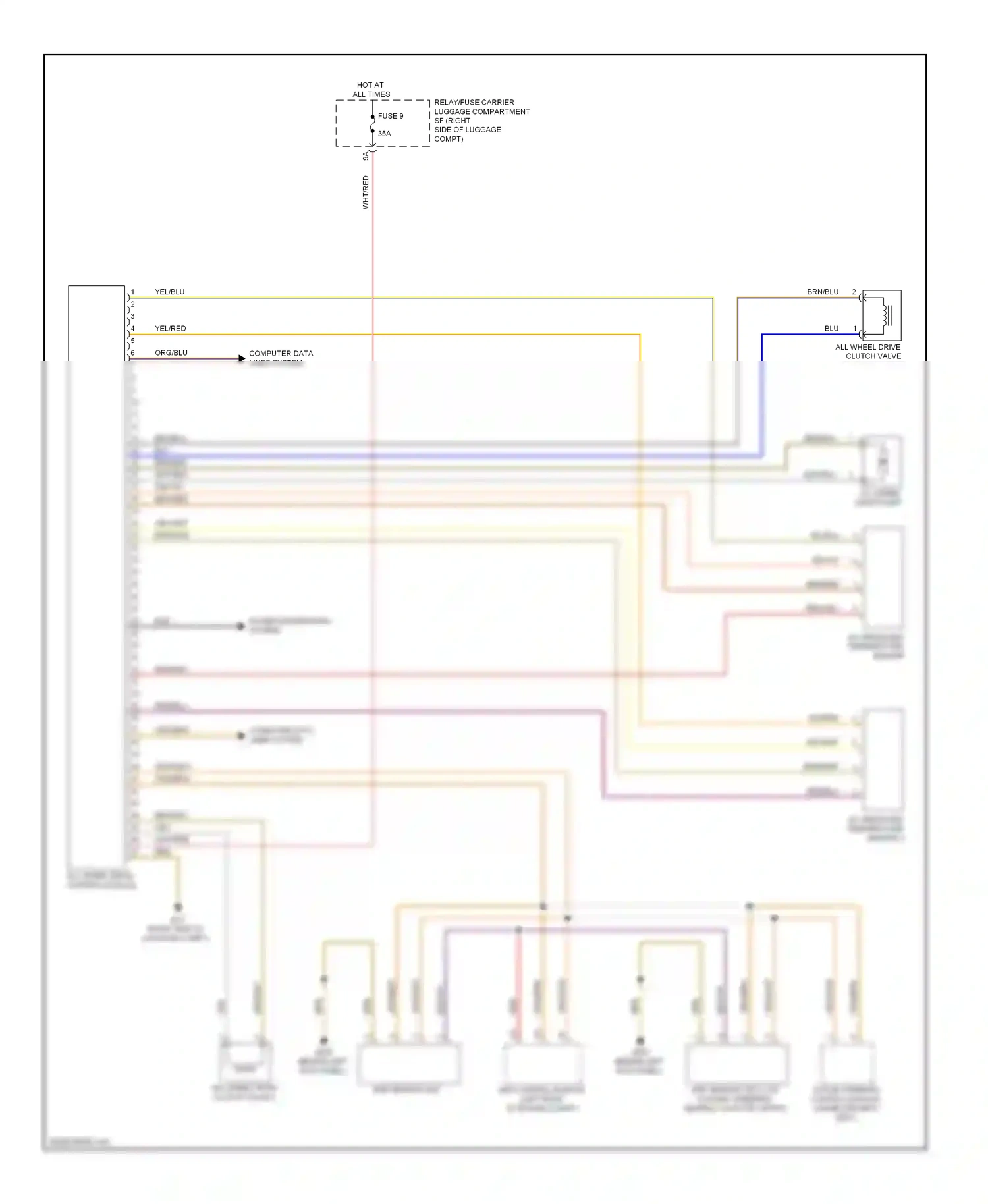 Audi A5 I (2007-2011) (behind left kick panel) wiring diagram  (31 of 39)