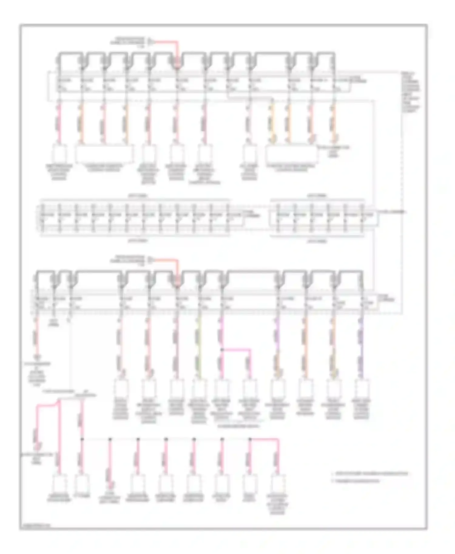 Wiring diagram comfort system central control module for Audi A5 I (2007-2011) (4 of 5)