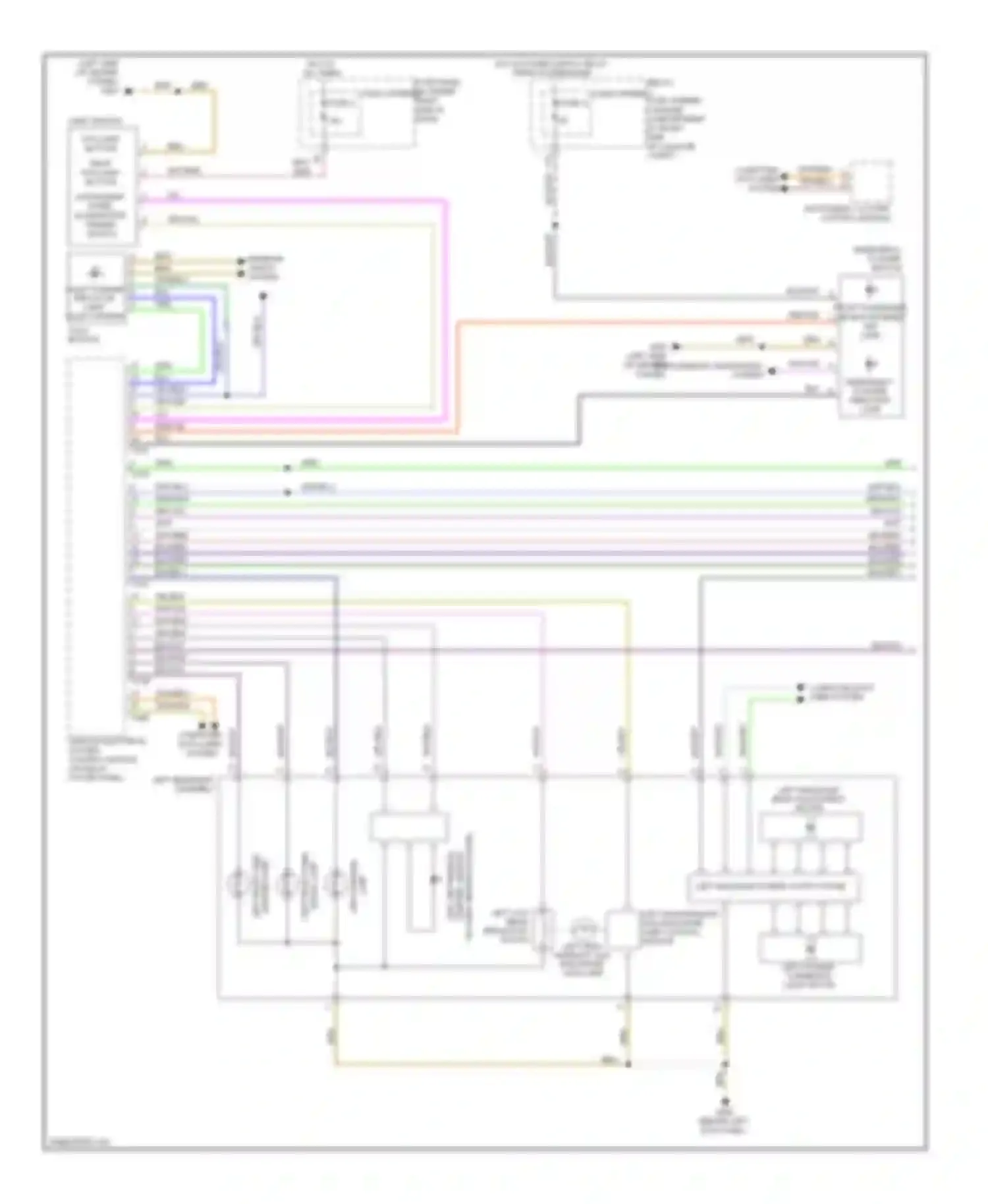 Wiring diagram emergency flasher button for Audi A5 I (2007-2011) (1 of 4)
