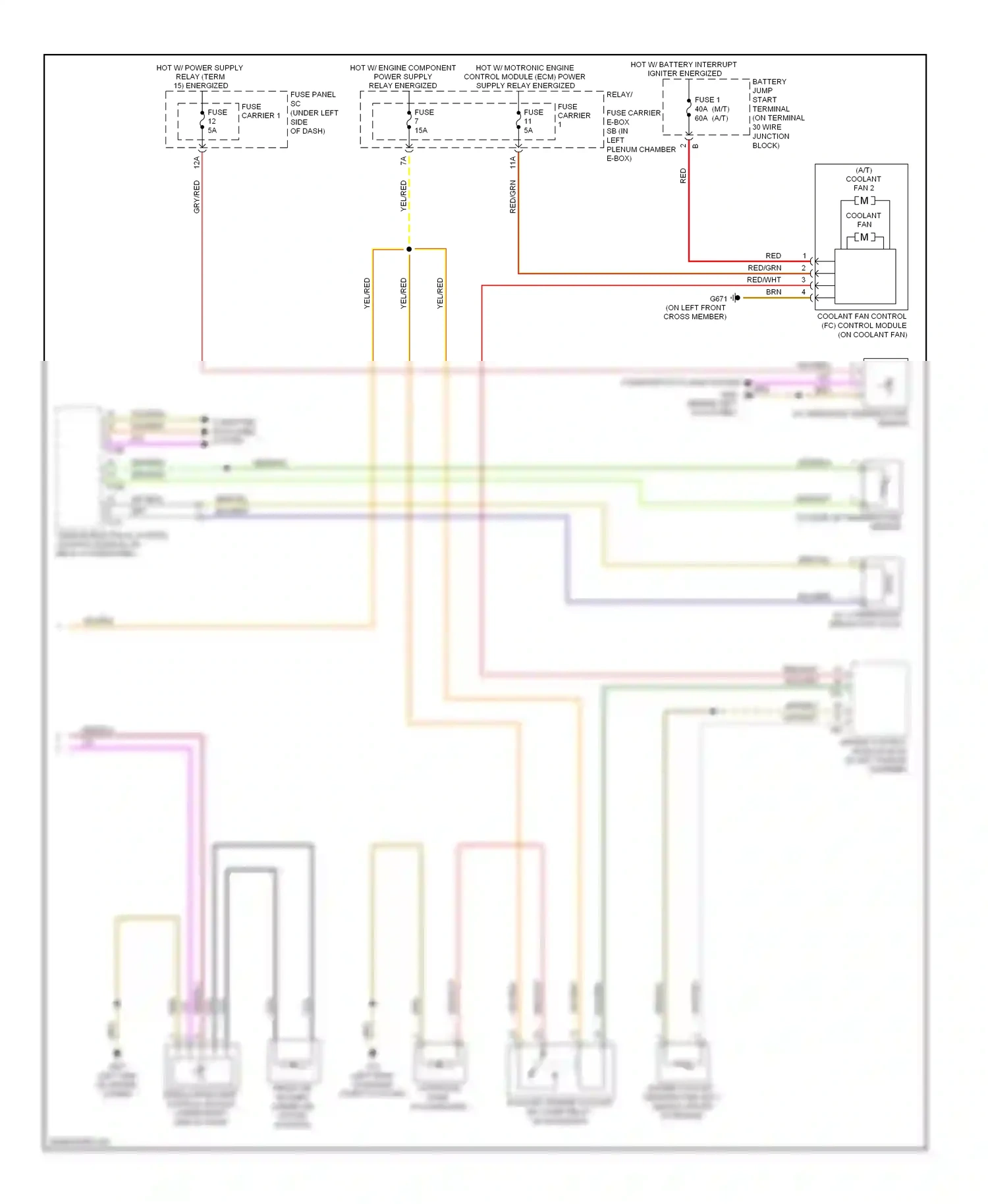 Audi A5 I (2007-2011) engine control module (ecm) (in left plenum chamber) wiring diagram  (3 of 10)