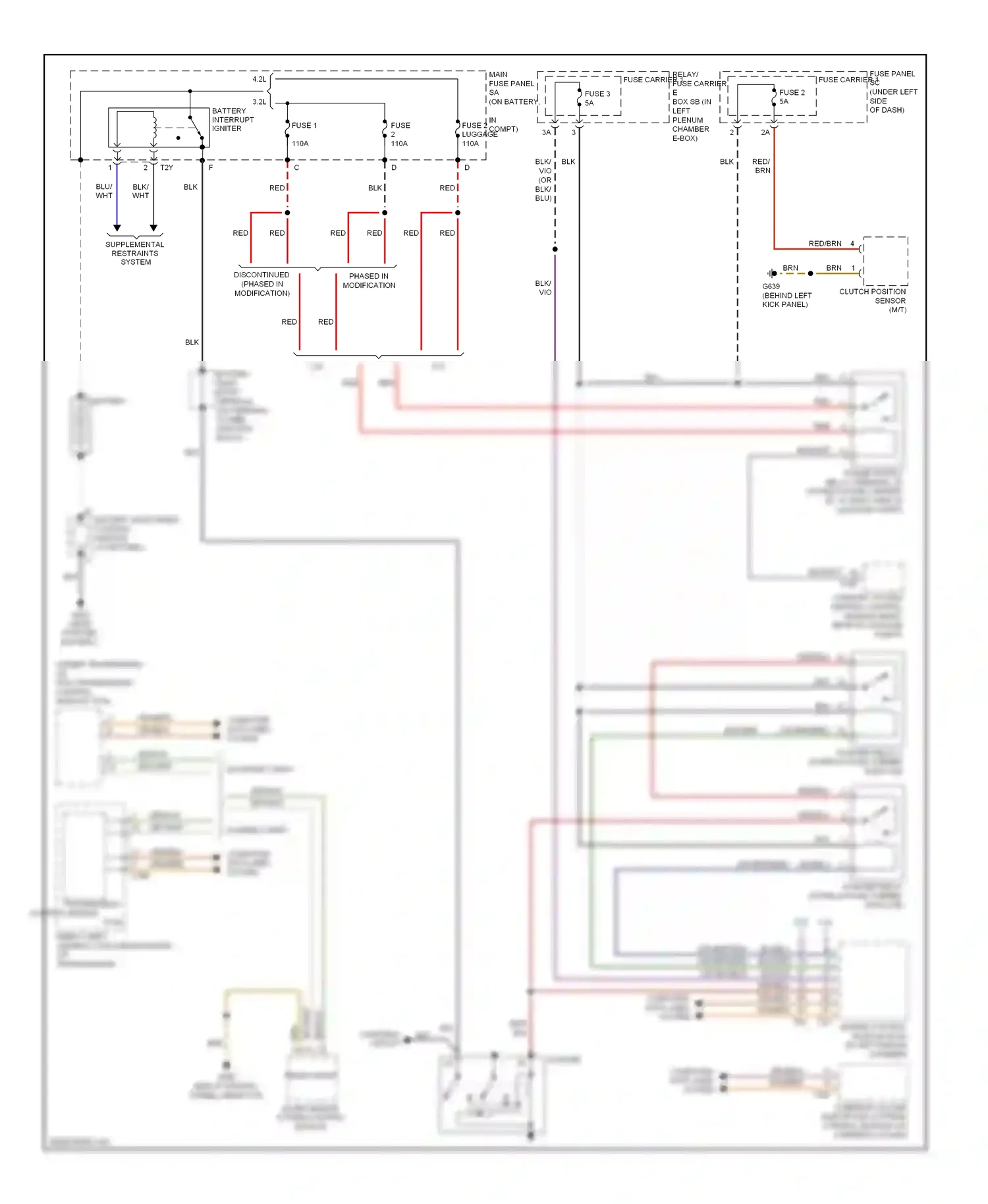 Audi A5 I (2007-2011) engine control module (ecm) (in left plenum chamber) wiring diagram  (9 of 10)