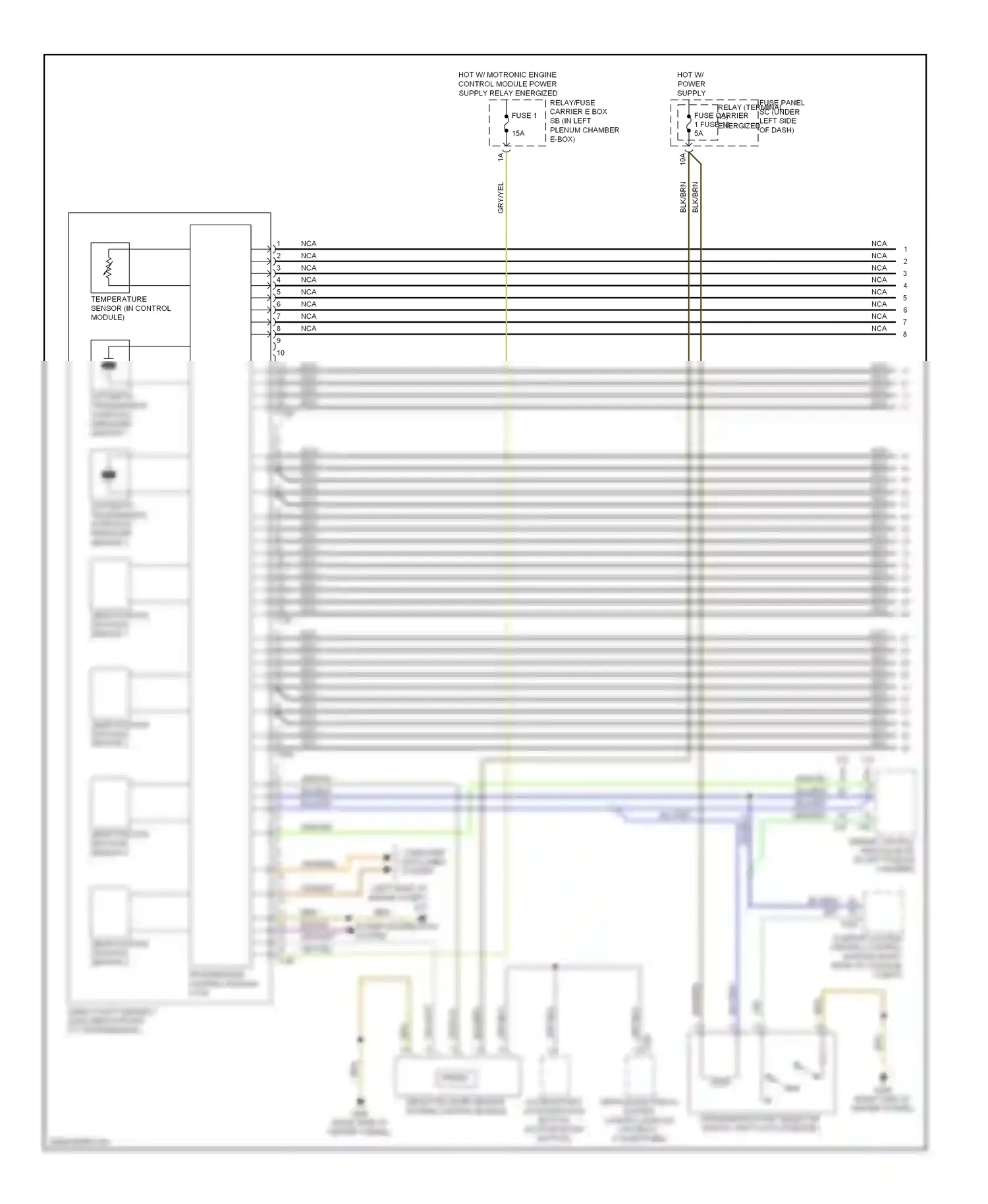 Audi A5 I (2007-2011) engine control module (ecm) (in left plenum chamber) wiring diagram  (2 of 10)