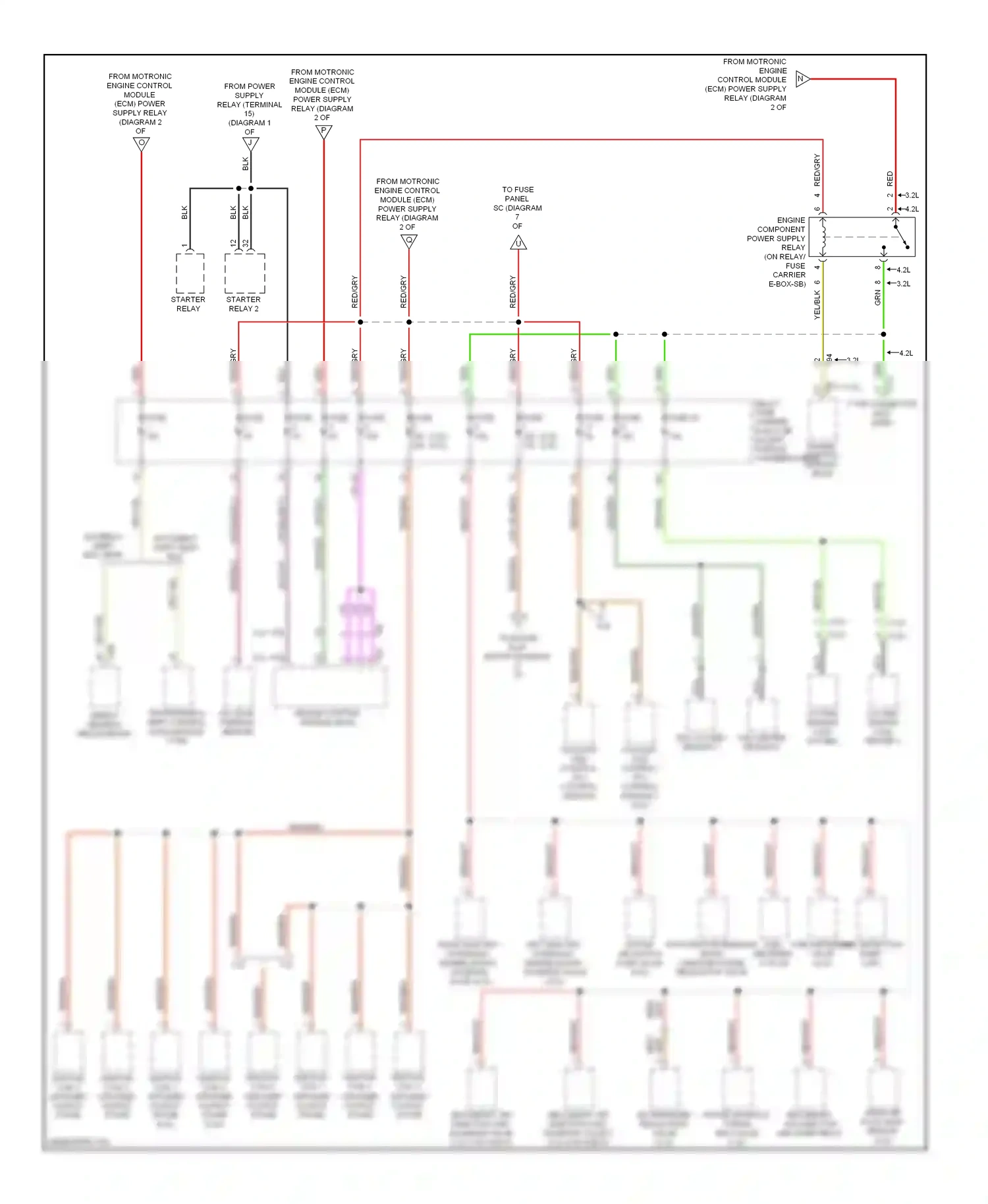 Audi A5 I (2007-2011) engine control module (ecm) wiring diagram  (2 of 2)