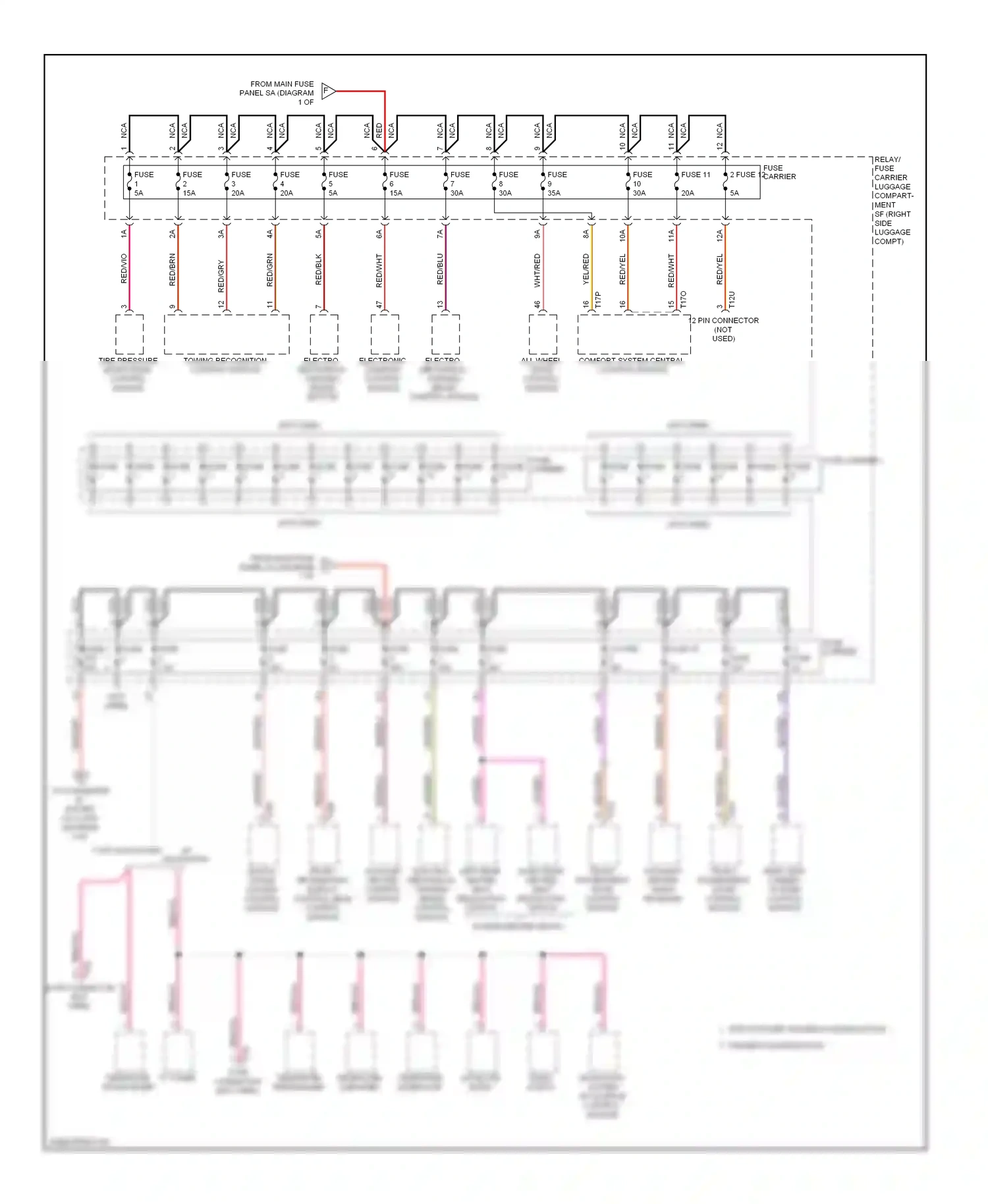 Audi A5 I (2007-2011) fuse wiring diagram  (17 of 31)