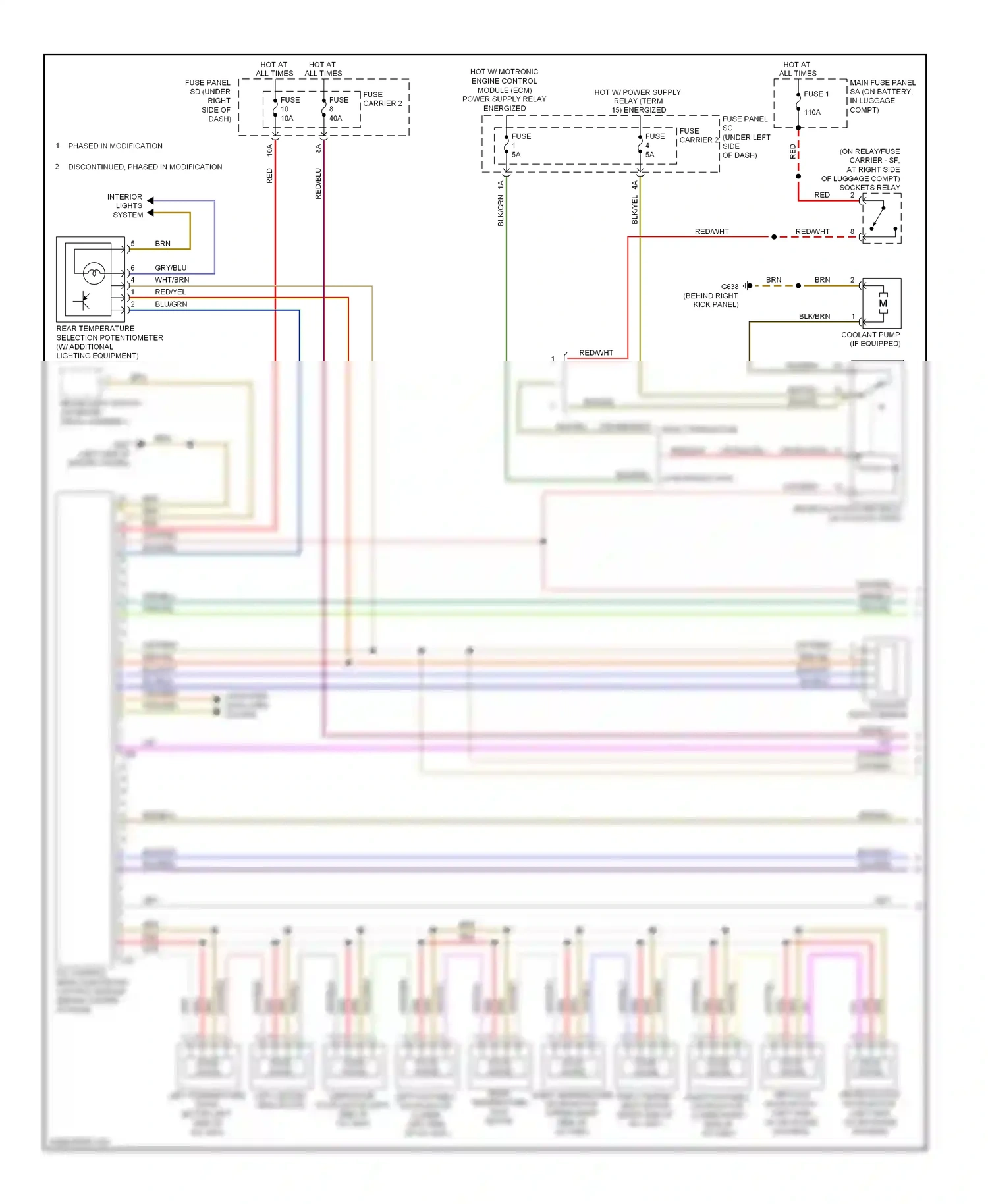 Audi A5 I (2007-2011) fuse wiring diagram  (5 of 31)