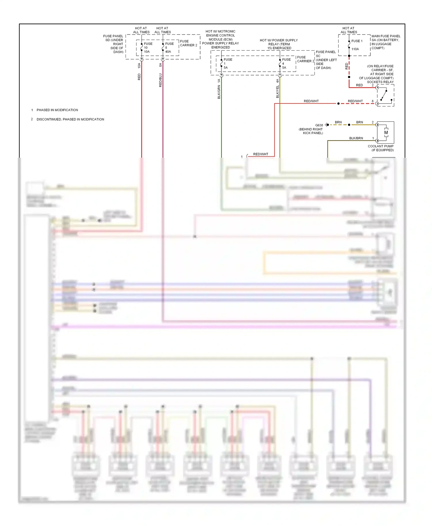 Audi A5 I (2007-2011) fuse wiring diagram  (3 of 31)
