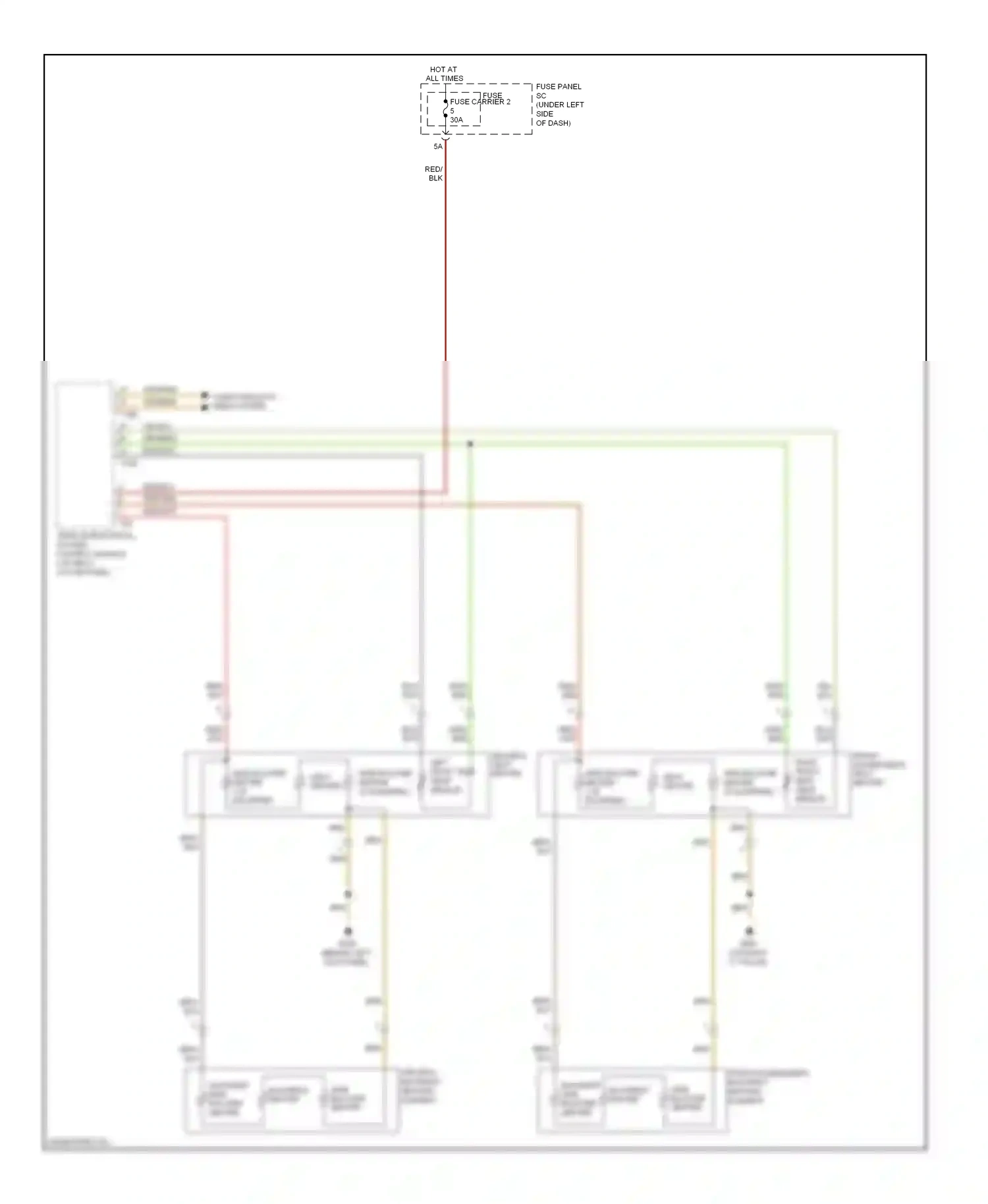 Audi A5 I (2007-2011) fuse wiring diagram  (23 of 31)