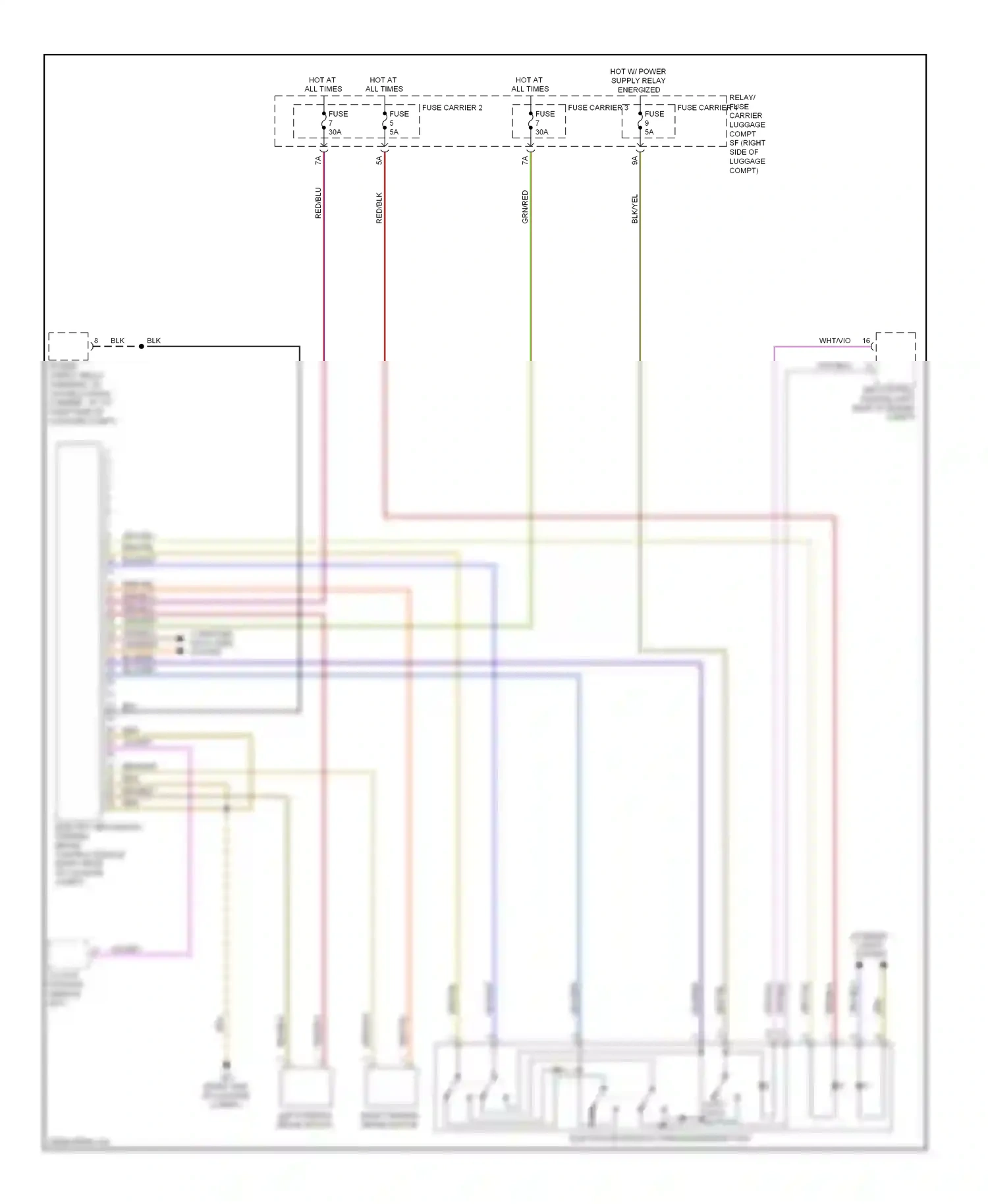 Audi A5 I (2007-2011) fuse wiring diagram  (25 of 31)