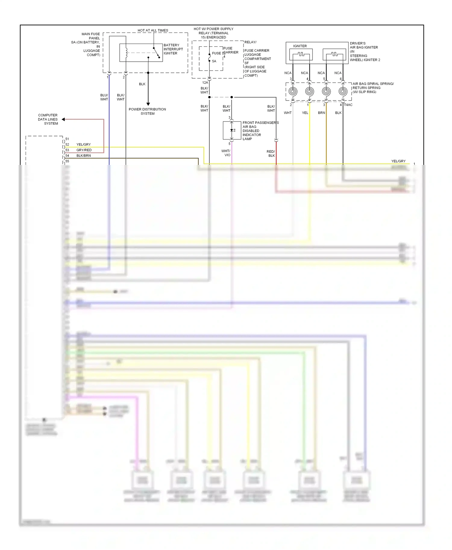 Audi A5 I (2007-2011) igniter wiring diagram  (1 of 3)