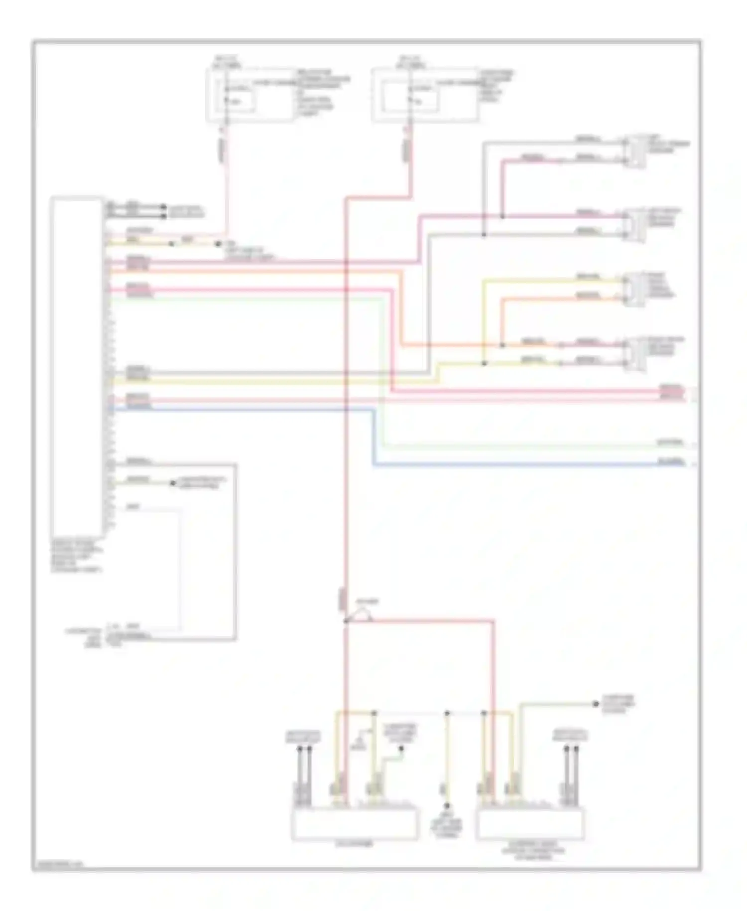 Wiring diagram most data bus circuit for Audi A5 I (2007-2011) (1 of 8)