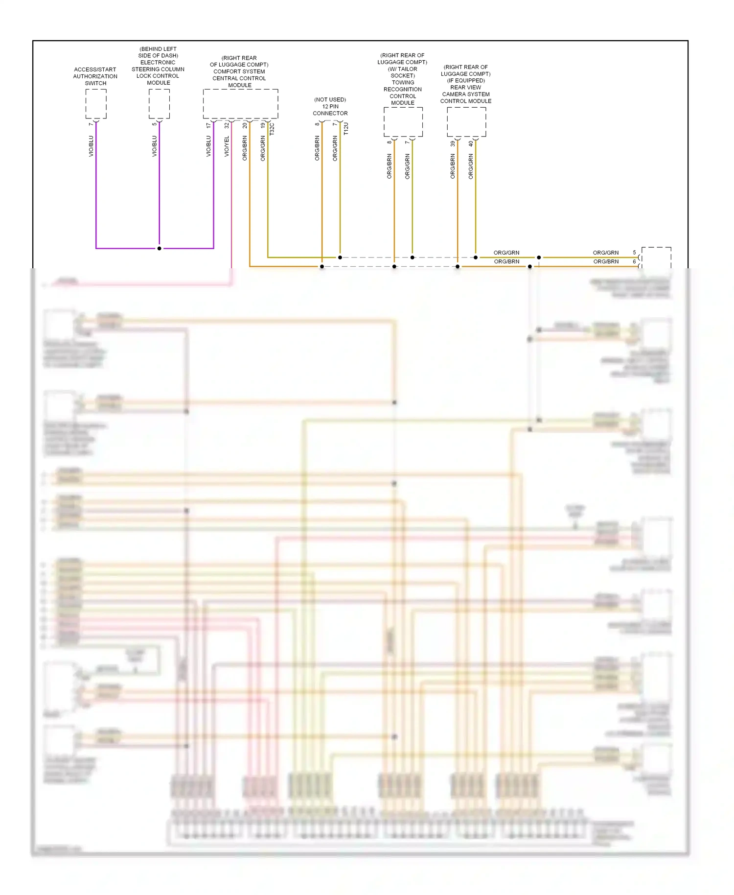 Audi A5 I (2007-2011) passenger's memory seat control module (under front passenger's seat) wiring diagram  (1 of 1)
