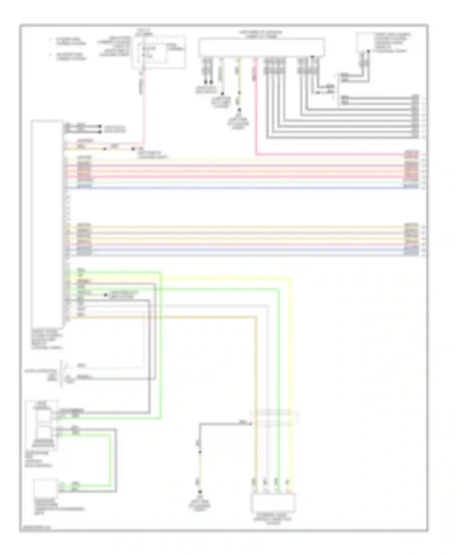 Wiring diagram telephone transceiver for Audi A5 I (2007-2011) (3 of 3)