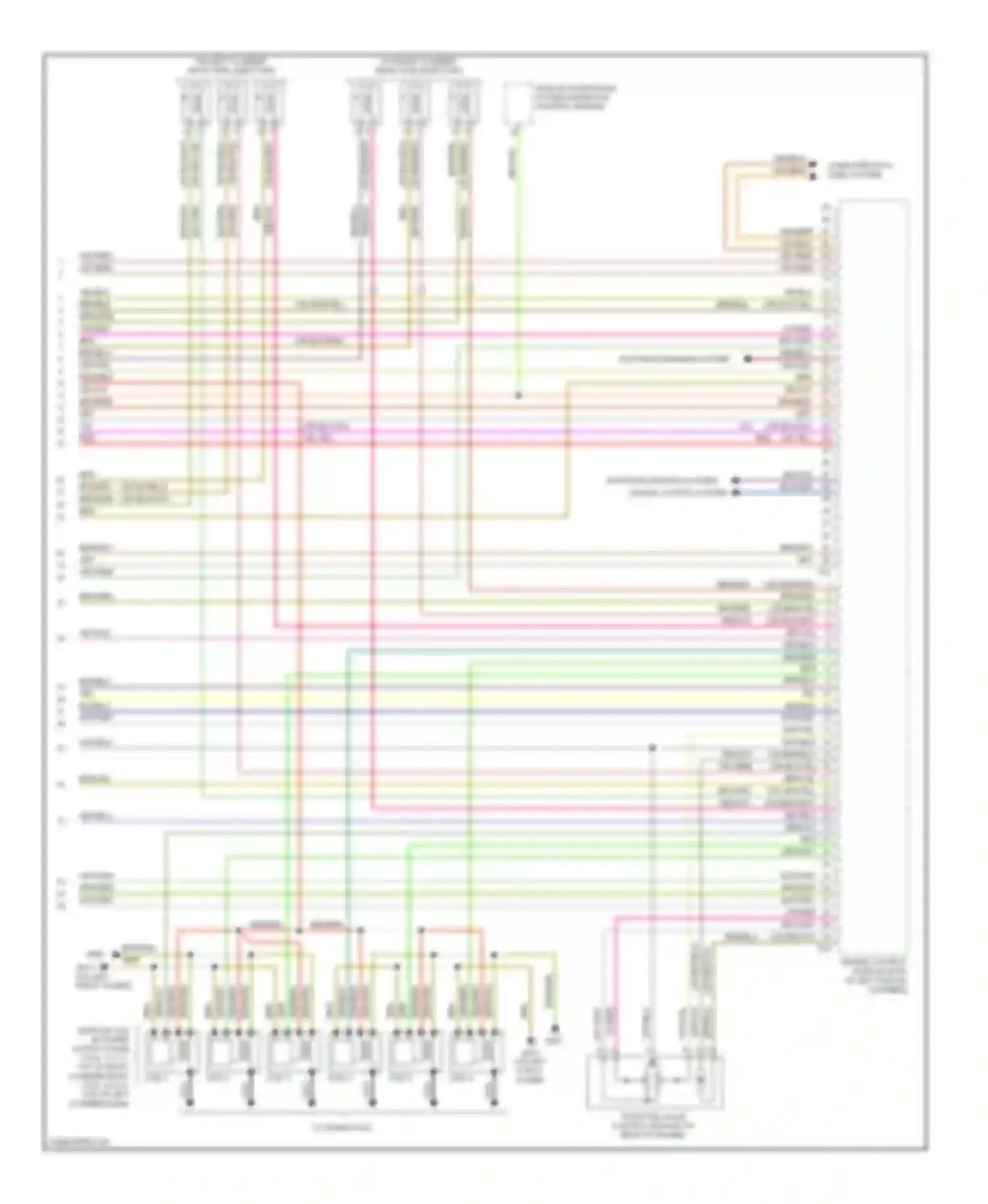 Wiring diagram vehicle positioning system interface control module for Audi A5 I (2007-2011) (2 of 2)