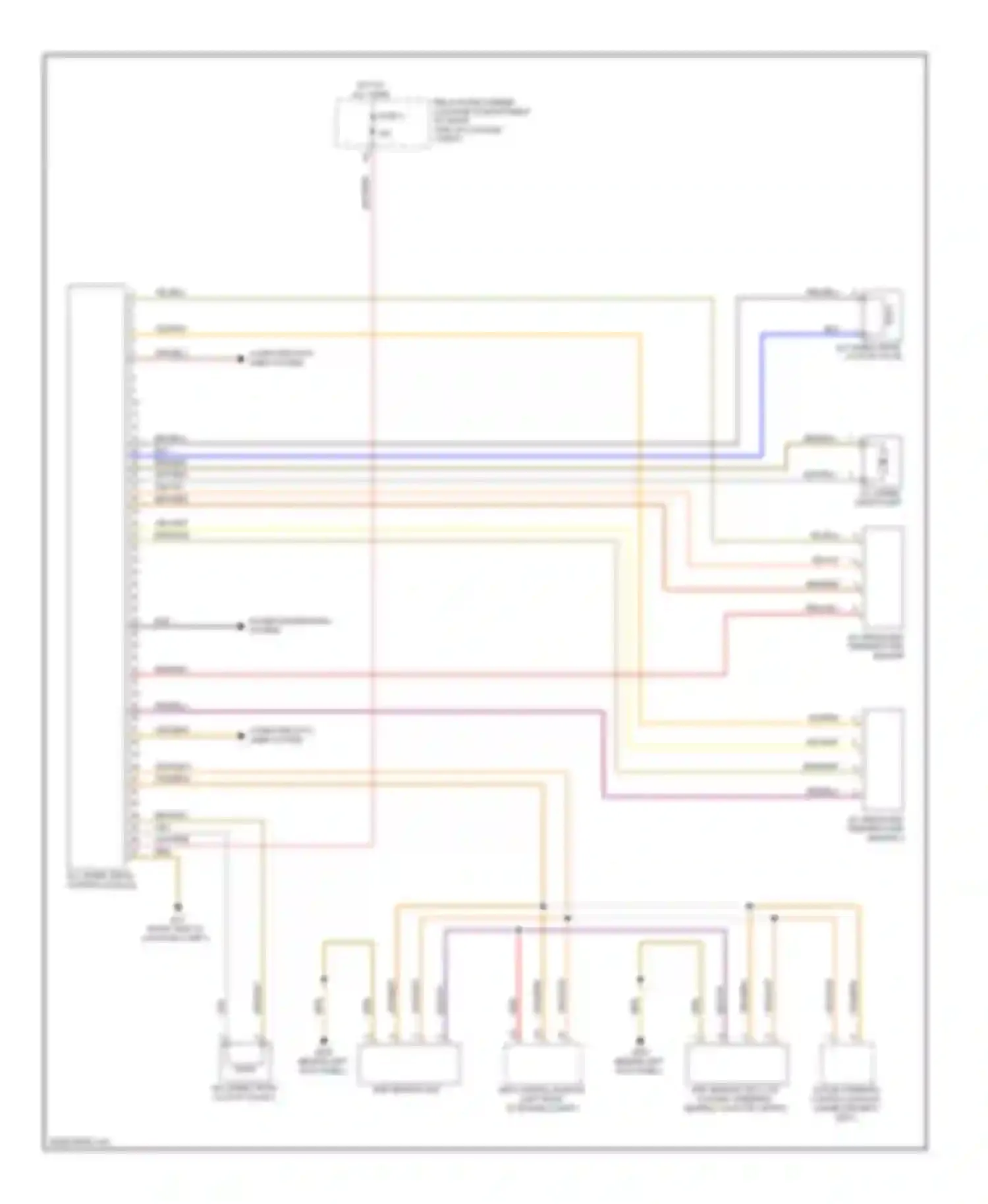 Wiring diagram yel/wht for Audi A5 I (2007-2011) (2 of 4)