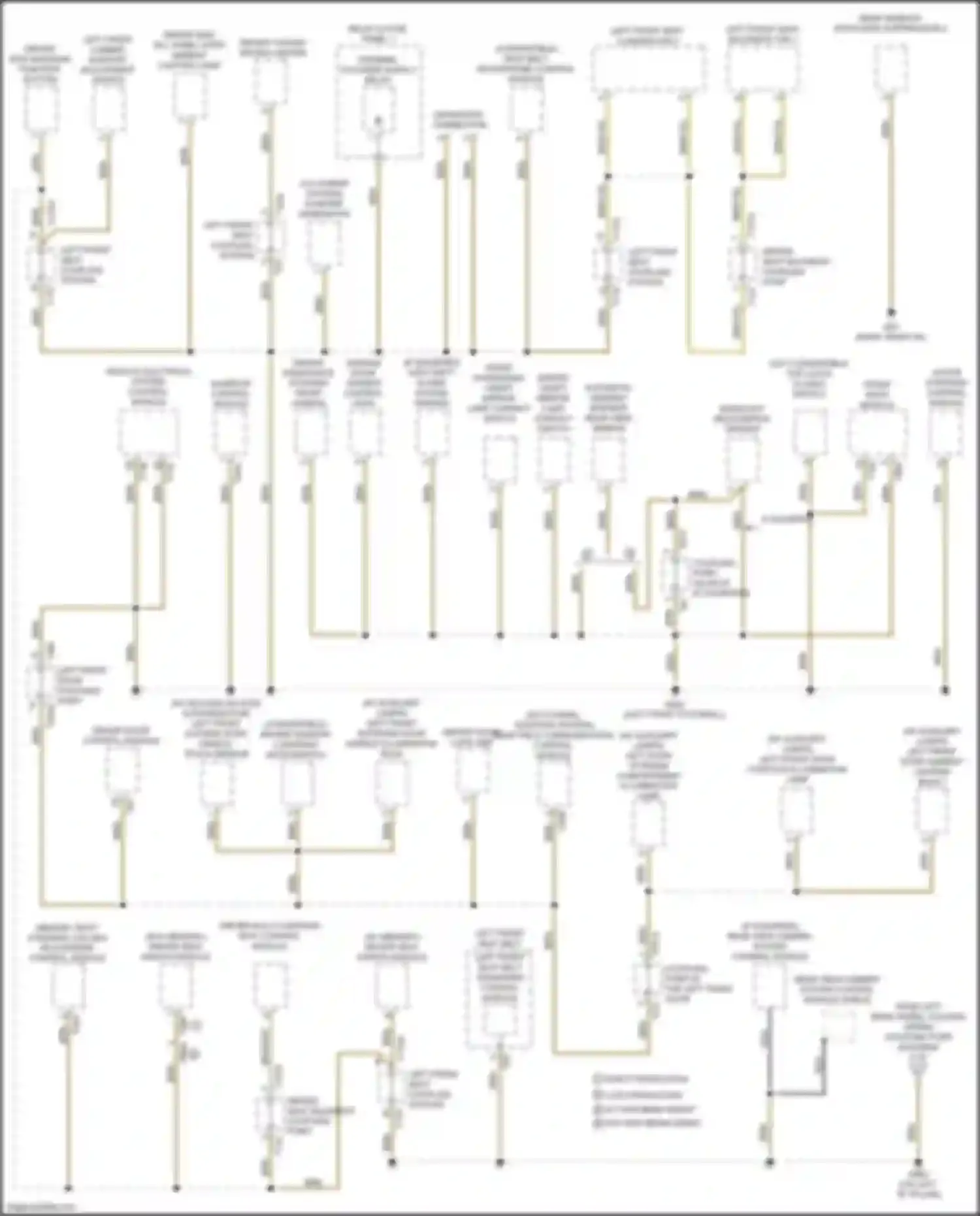 A5 Audi II facelift (2019-2024): Ground distribution circuit (1 of 9)