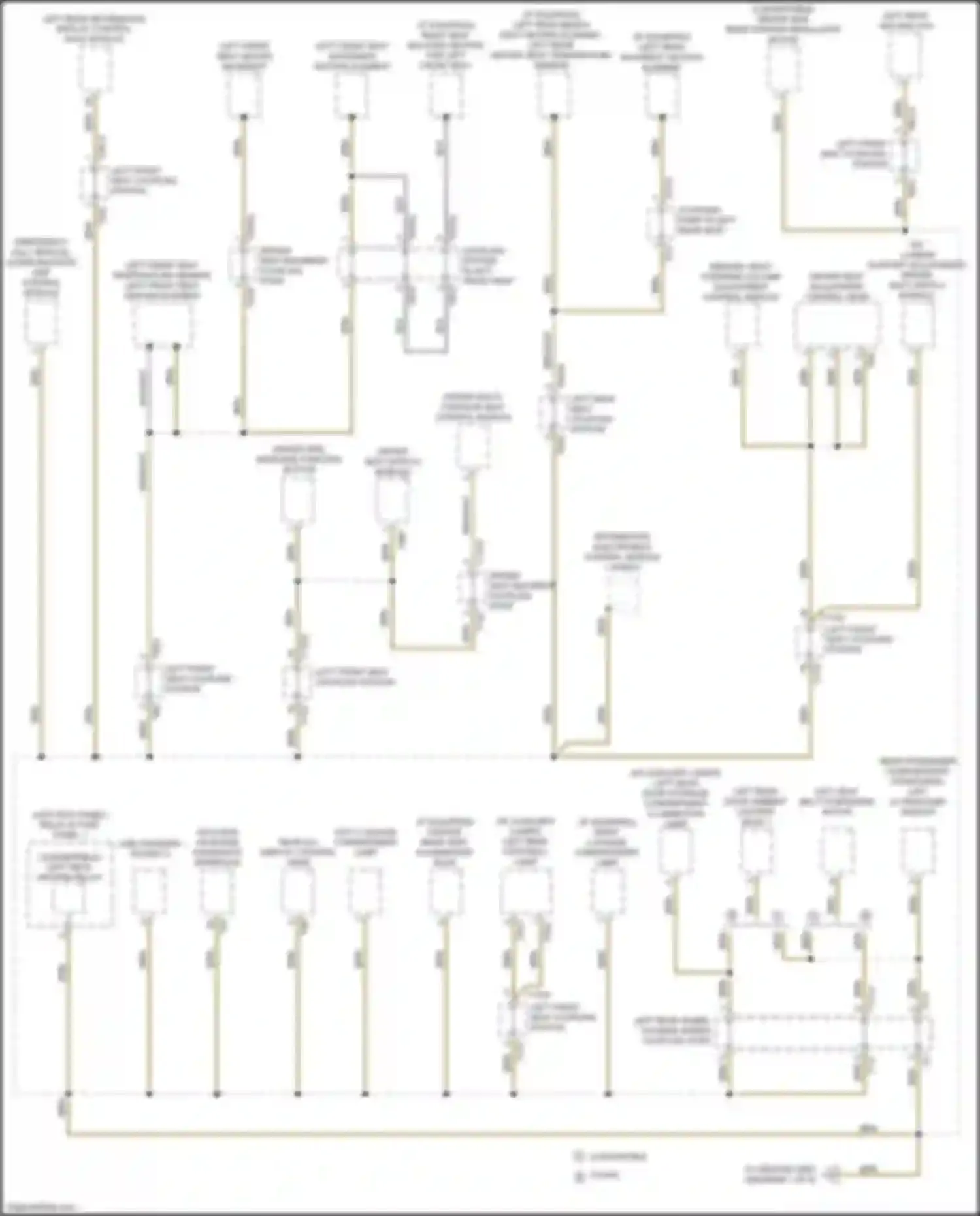 A5 Audi II facelift (2019-2024): Ground distribution circuit (3 of 9)