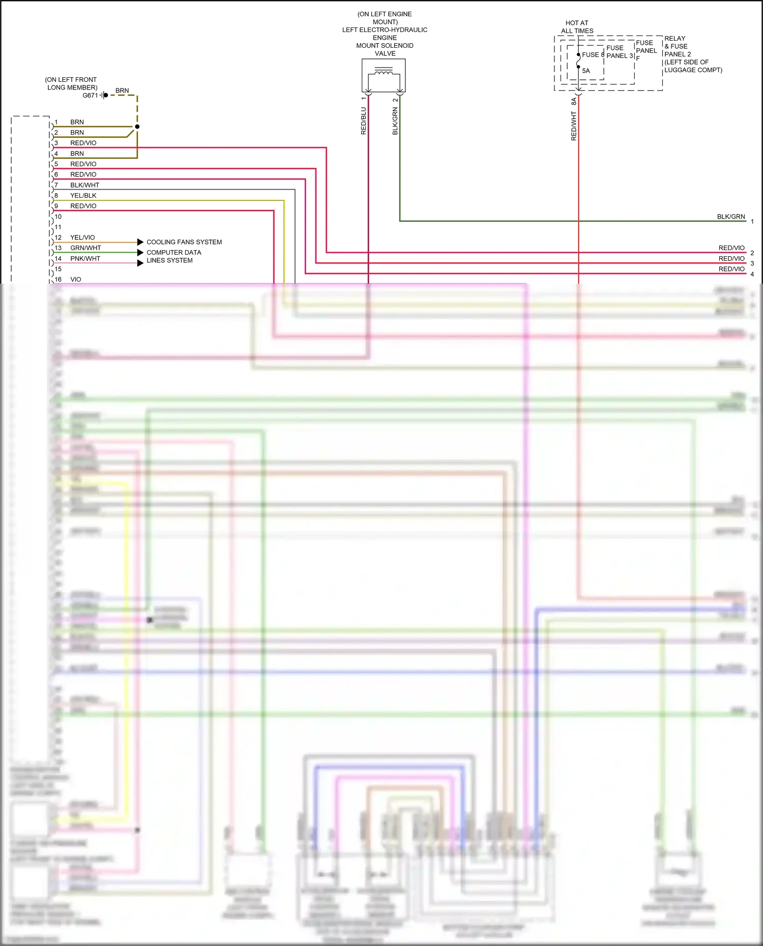 Audi A5 II facelift (2019-2024) abs control module wiring diagram  (6 of 6)