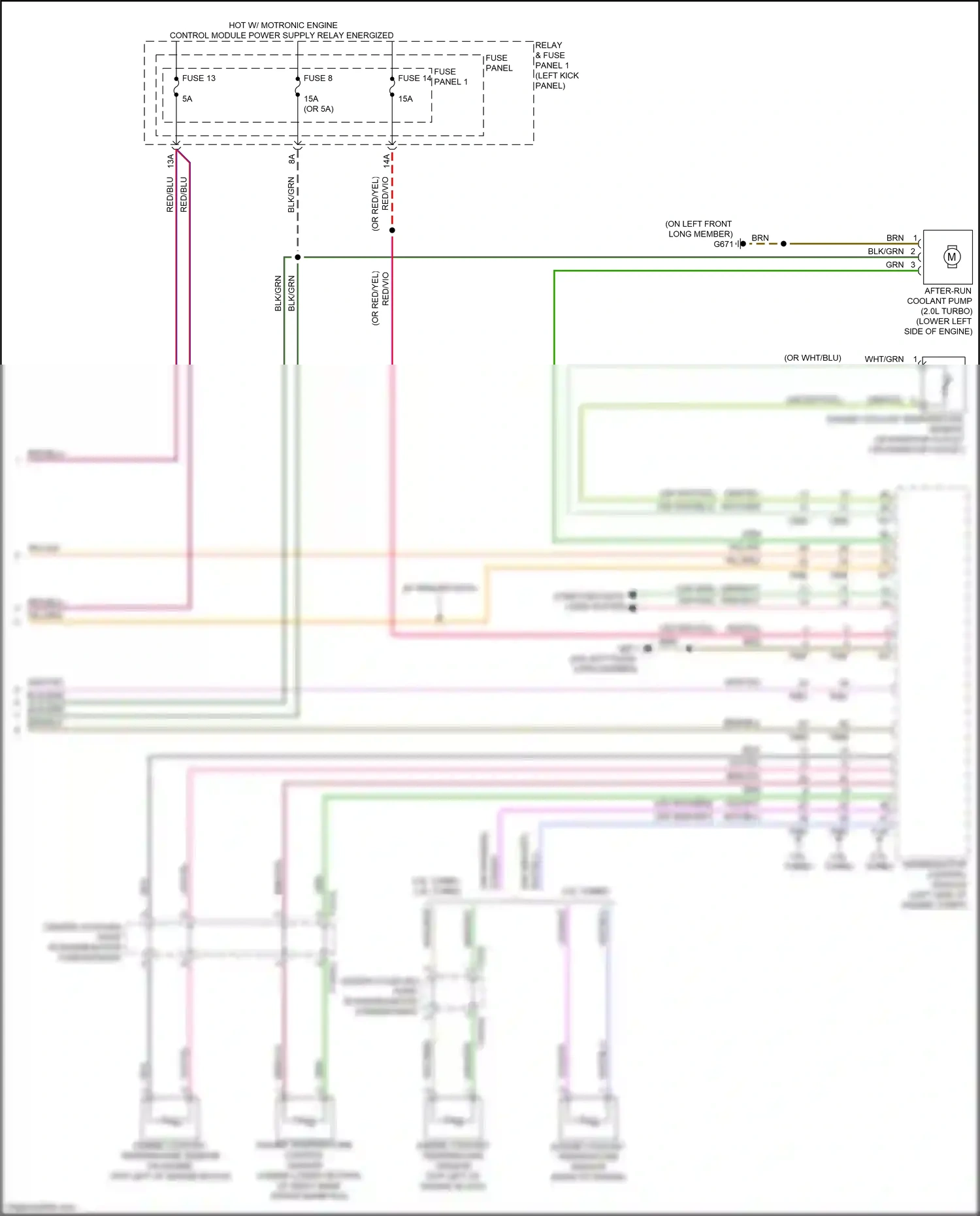 Audi A5 II facelift (2019-2024) engine coolant temperature sensor wiring diagram  (1 of 4)