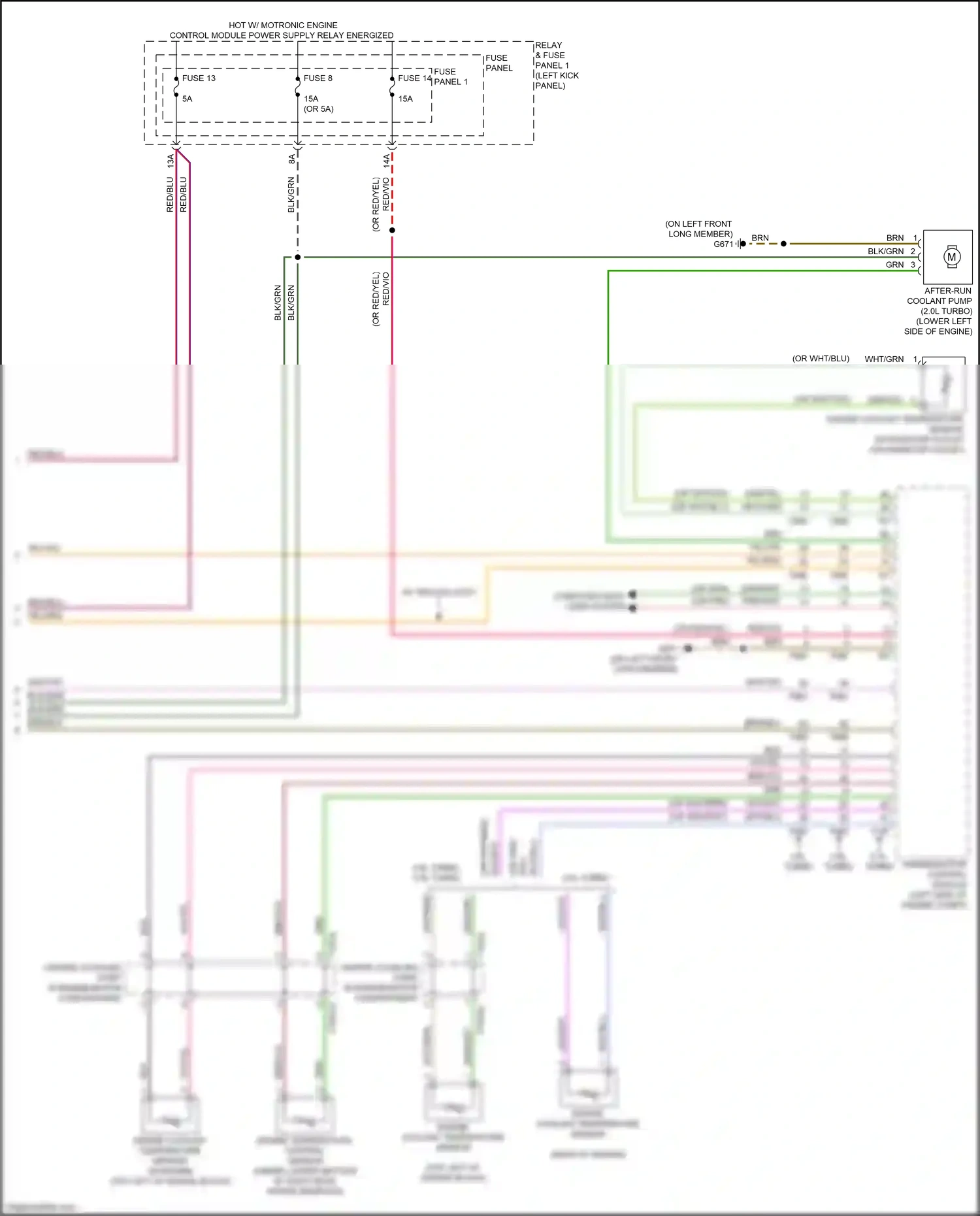 Audi A5 II facelift (2019-2024) engine coolant temperature sensor wiring diagram  (2 of 4)