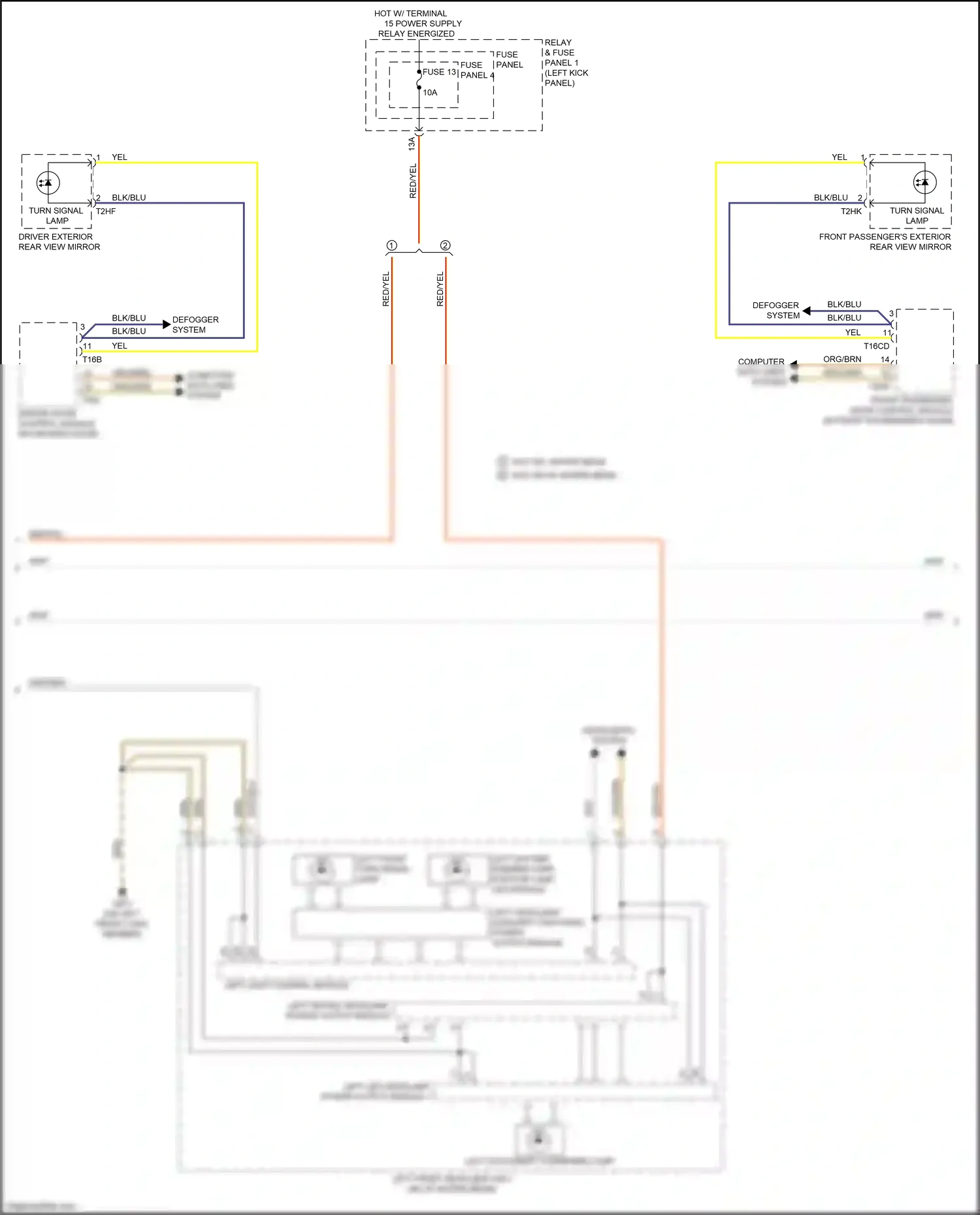 Audi A5 II facelift (2019-2024) left light control module wiring diagram  (3 of 6)