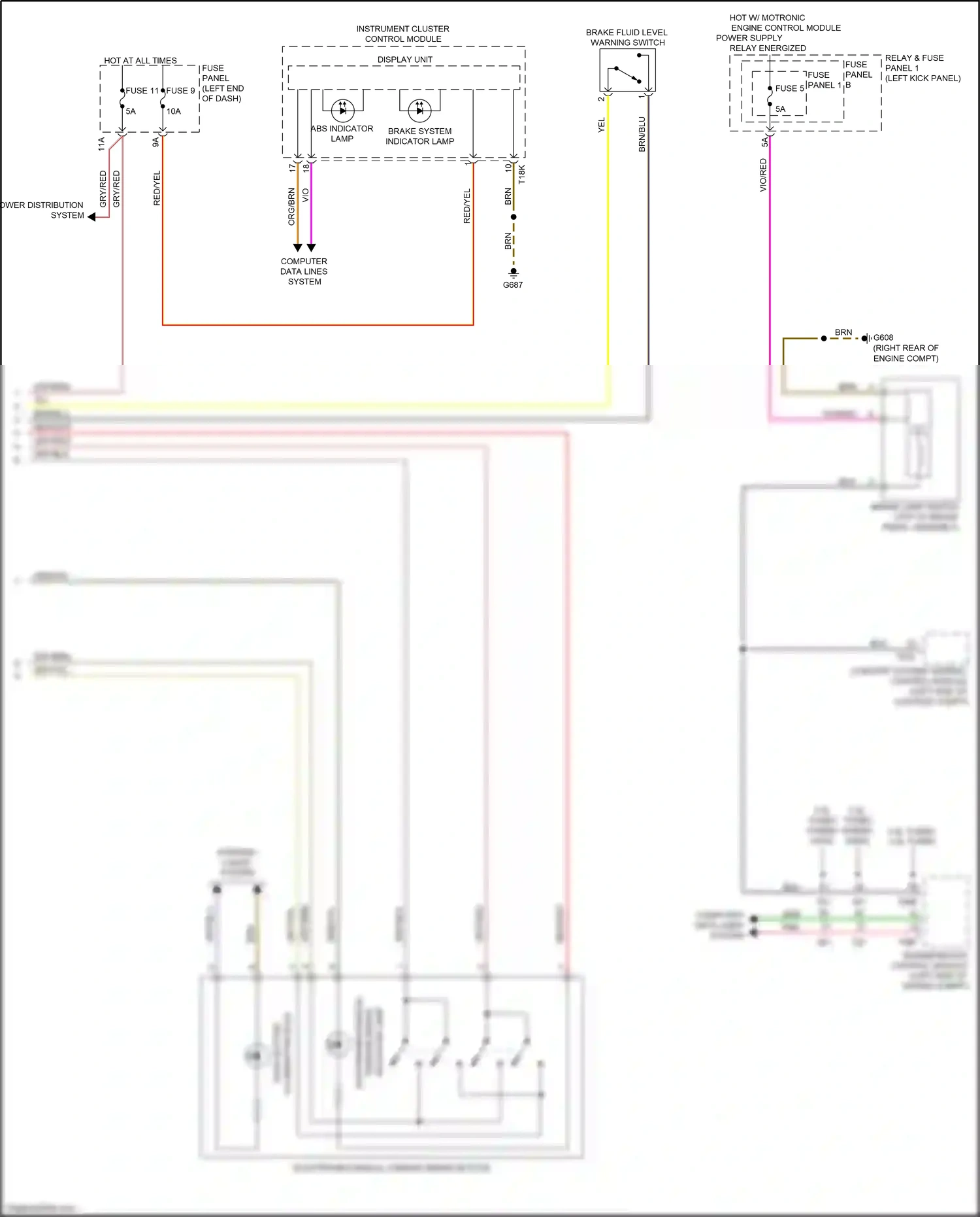 Audi A5 II facelift (2019-2024) push button wiring diagram  (2 of 3)