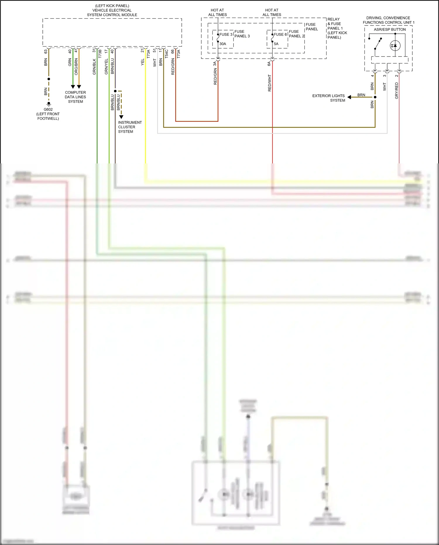 Audi A5 II facelift (2019-2024) push button wiring diagram  (1 of 3)