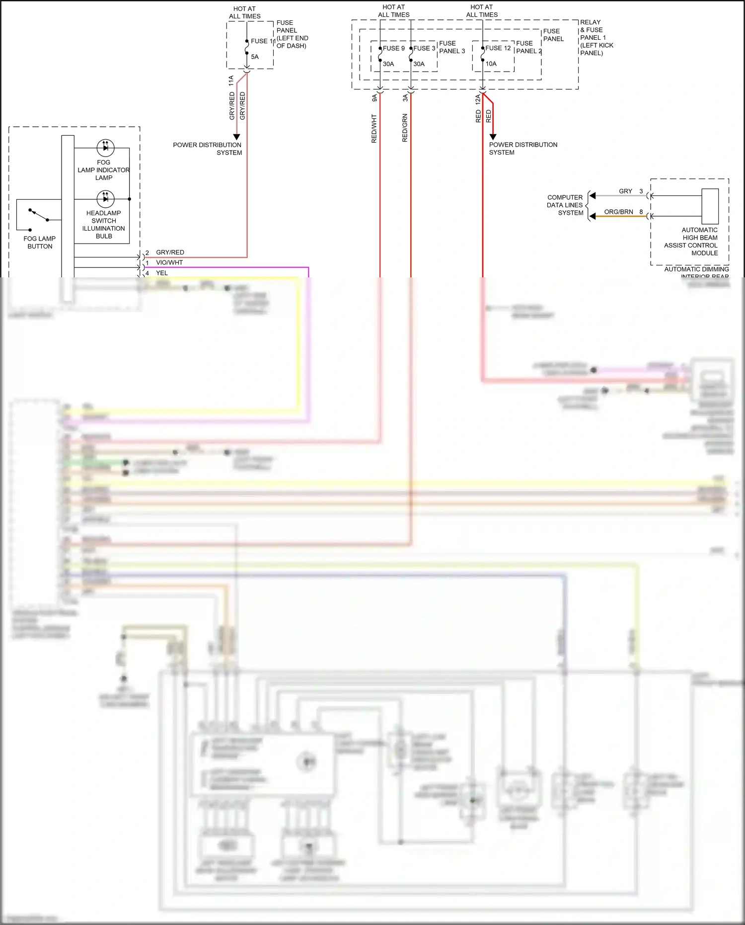 Audi A5 II facelift (2019-2024) rain/light recognition sensor wiring diagram  (6 of 10)