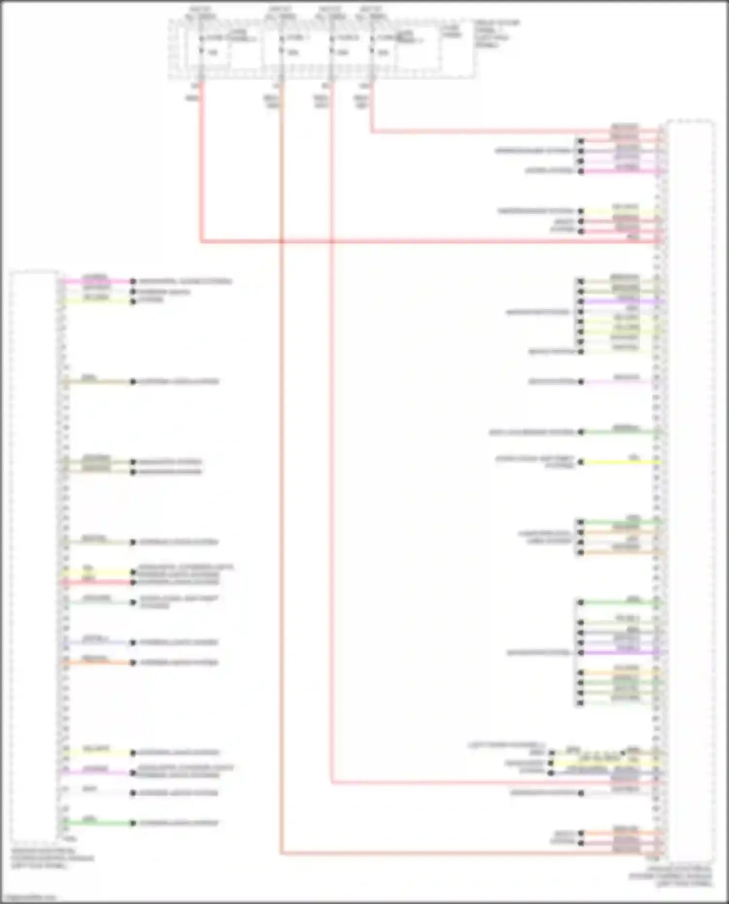 A5 Audi II (2016-2020): Vehicle electrical system control module circuit (1 of 2)