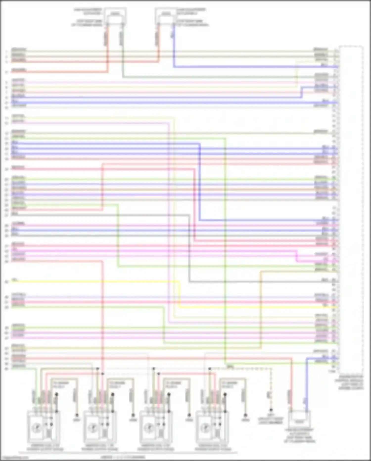 A5 Audi II (2016-2020): Wiring diagram engine performance 2.0l turbo, engine controls circuit (10 of 10)