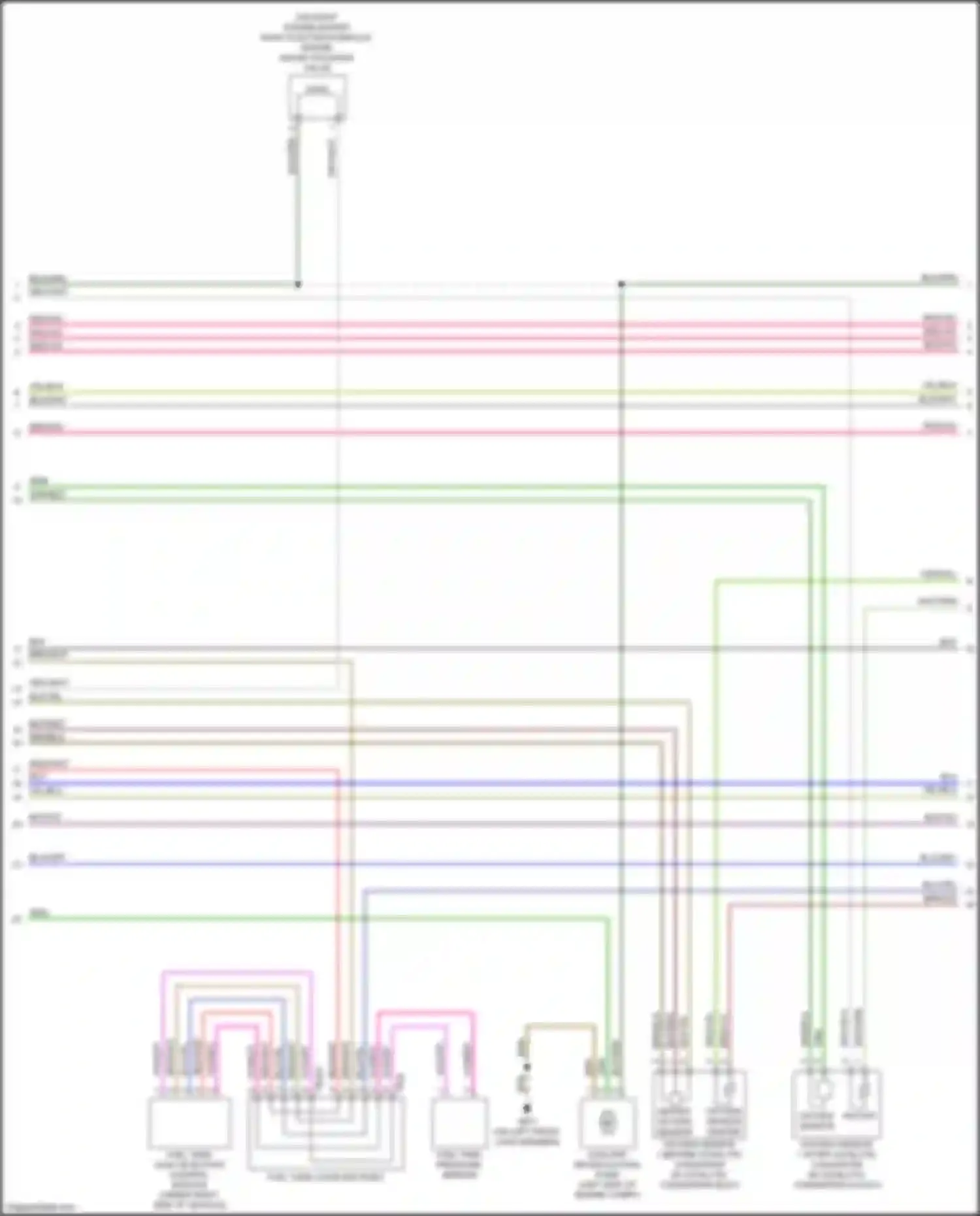 A5 Audi II (2016-2020): Wiring diagram engine performance 2.0l turbo, engine controls circuit (2 of 10)