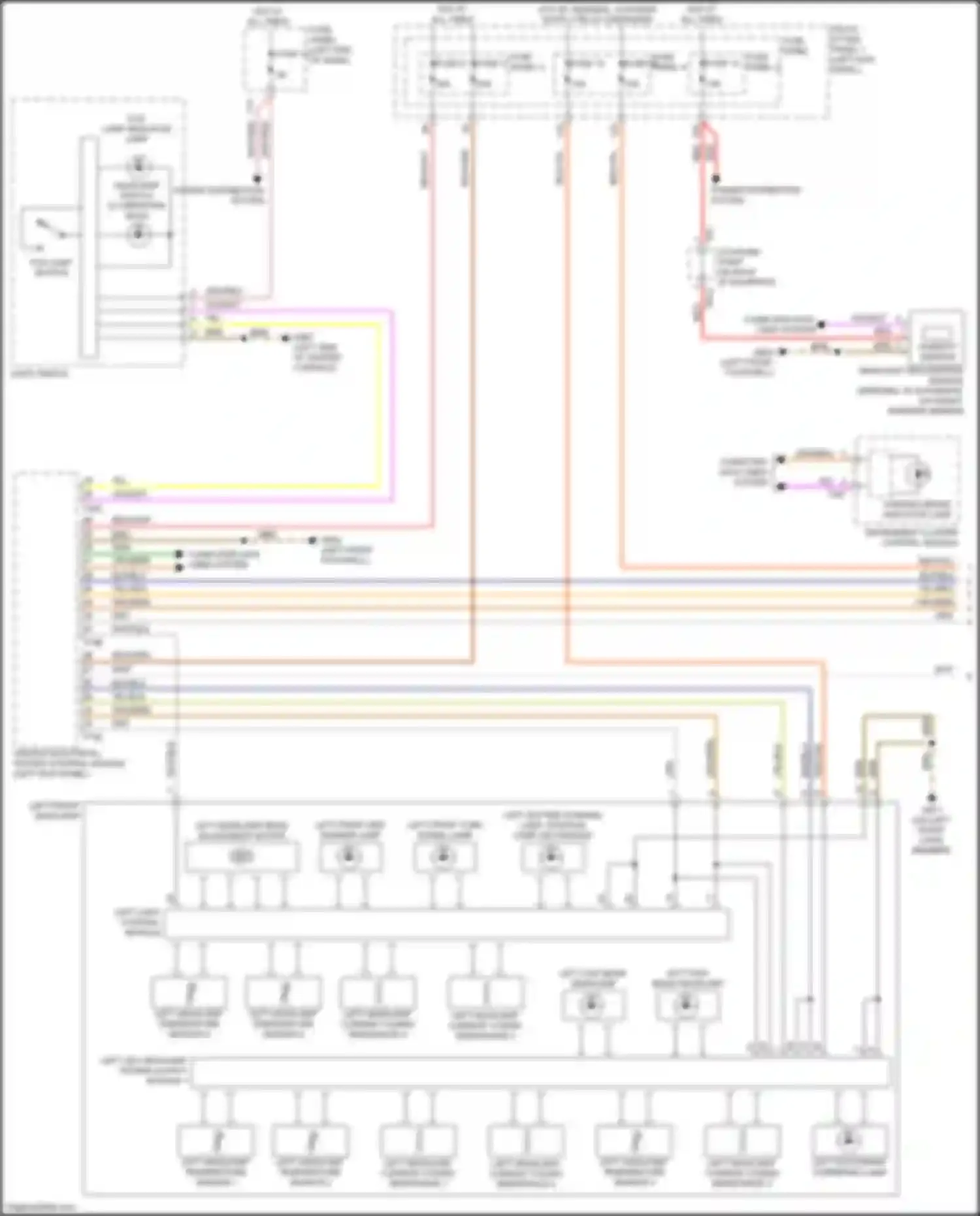 A5 Audi II (2016-2020): Headlights circuit, w/o hid & matrix beam (1 of 2)