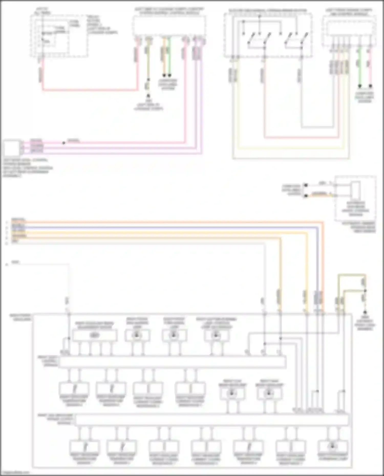 A5 Audi II (2016-2020): Headlights circuit, w/o hid & matrix beam (2 of 2)