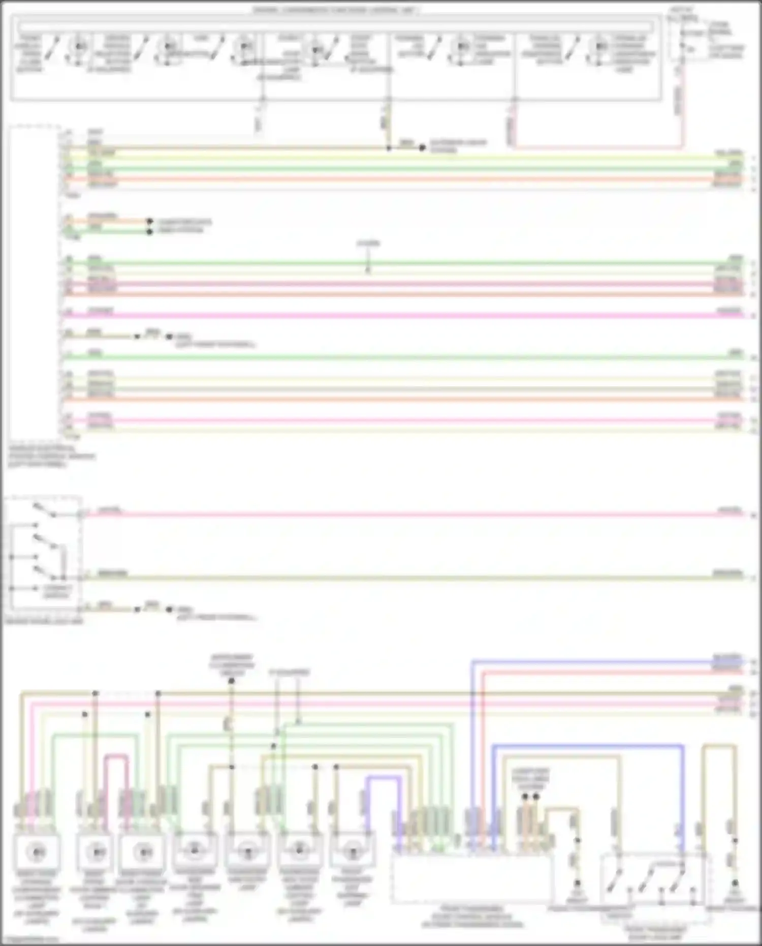 A5 Audi II (2016-2020): Courtesy lamps circuit (1 of 6)