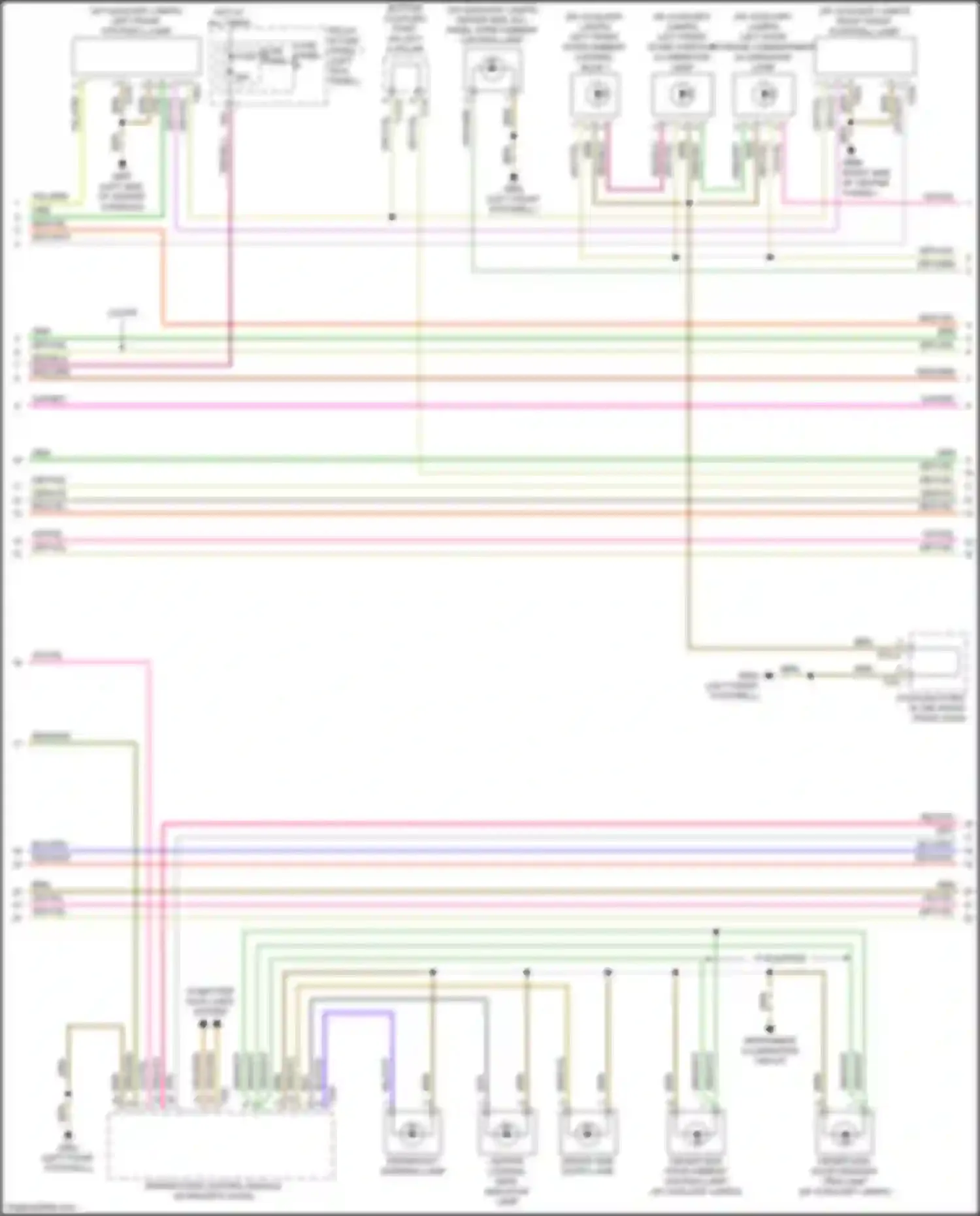 A5 Audi II (2016-2020): Courtesy lamps circuit (2 of 6)