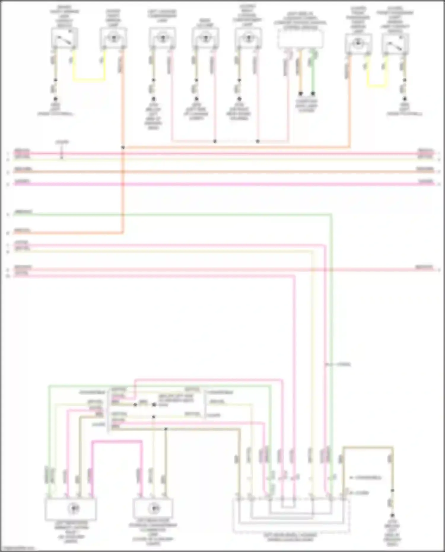 A5 Audi II (2016-2020): Courtesy lamps circuit (5 of 6)