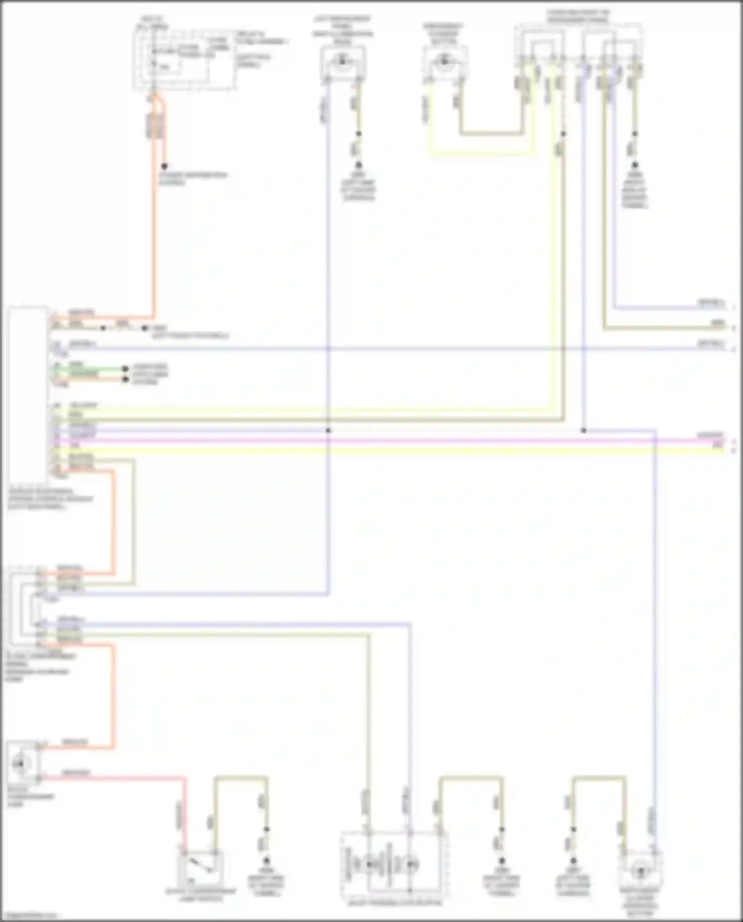 A5 Audi II (2016-2020): Instrument illumination circuit (1 of 4)
