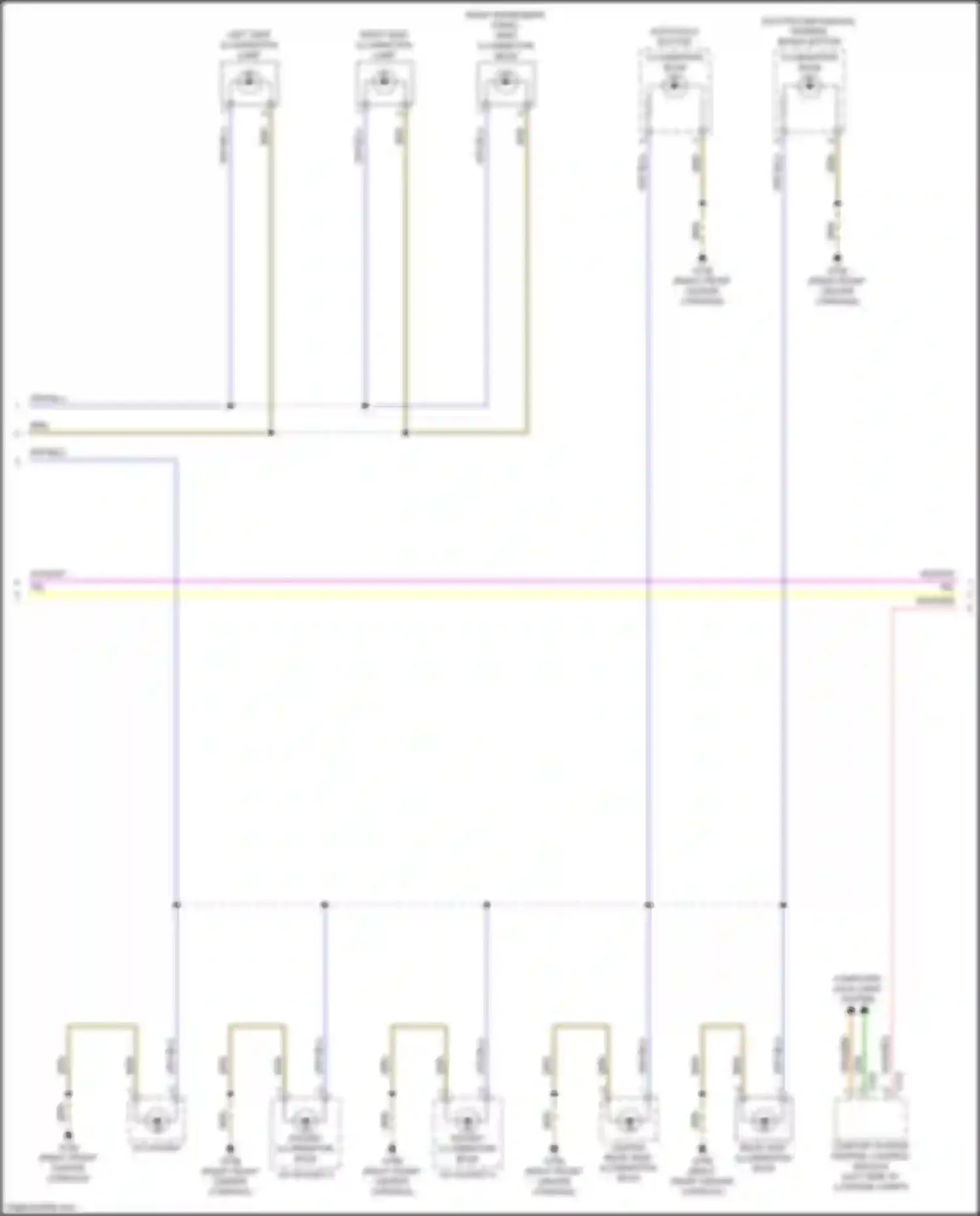 A5 Audi II (2016-2020): Instrument illumination circuit (2 of 4)