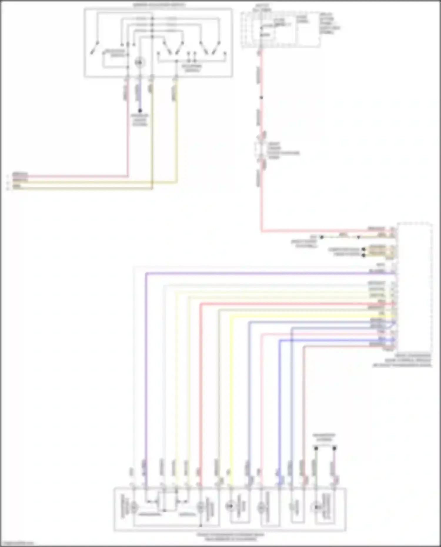 A5 Audi II (2016-2020): Memory mirrors circuit (2 of 2)