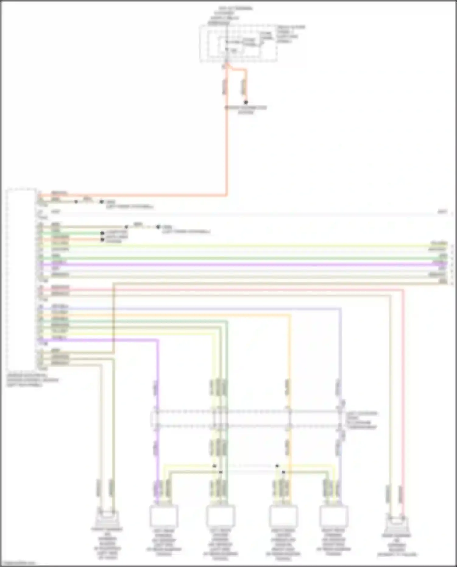 A5 Audi II (2016-2020): Parking assistant circuit, w/o parallel parking (1 of 2)