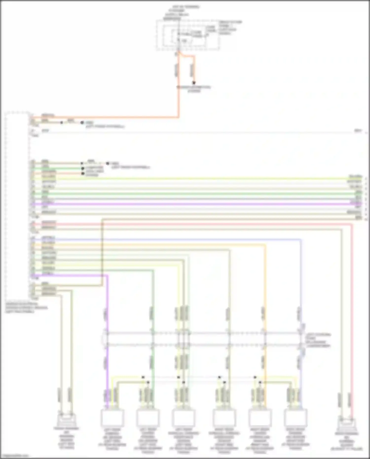A5 Audi II (2016-2020): Parking assistant circuit, w/ parallel parking (1 of 2)
