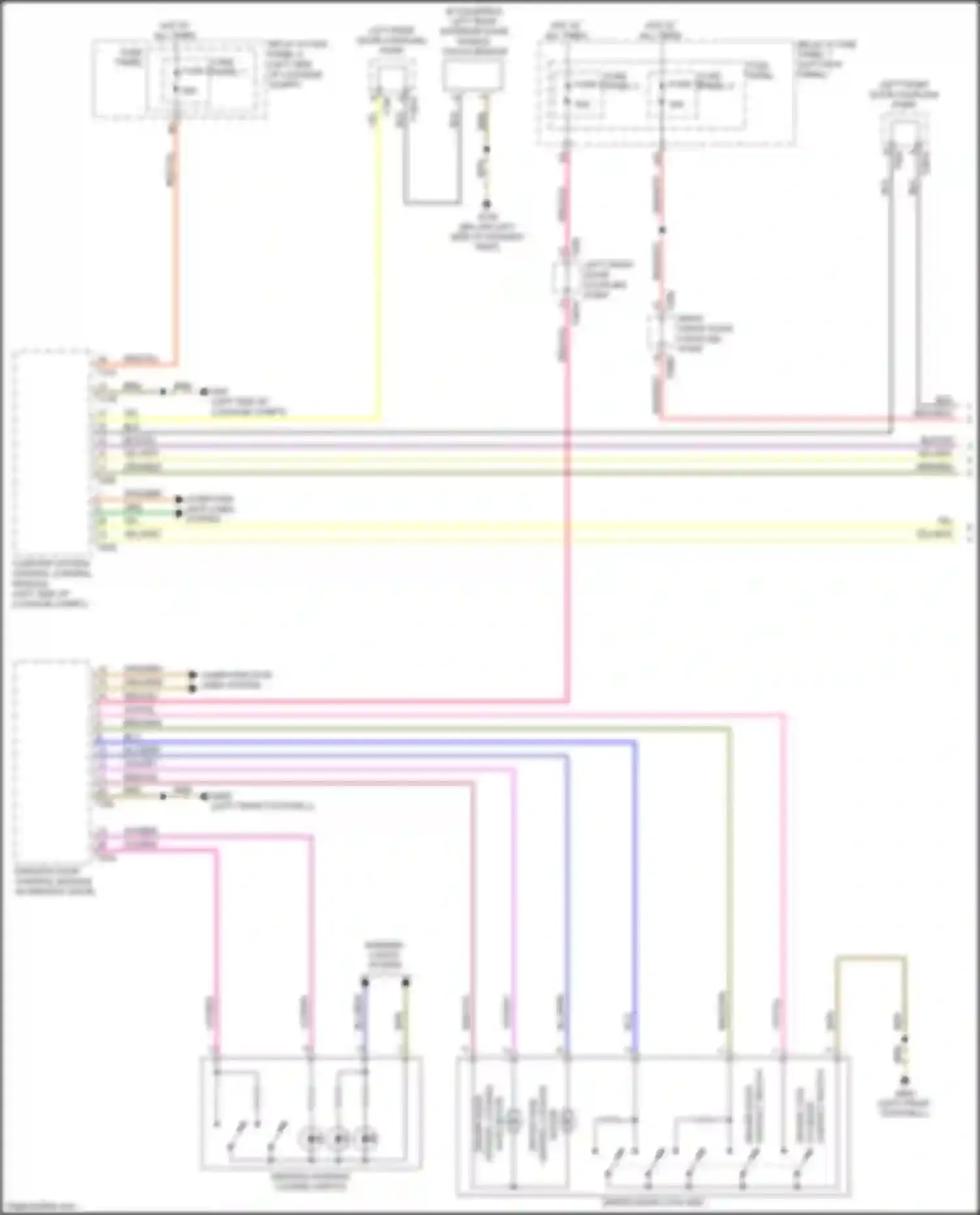A5 Audi II (2016-2020): Power door locks circuit (1 of 2)