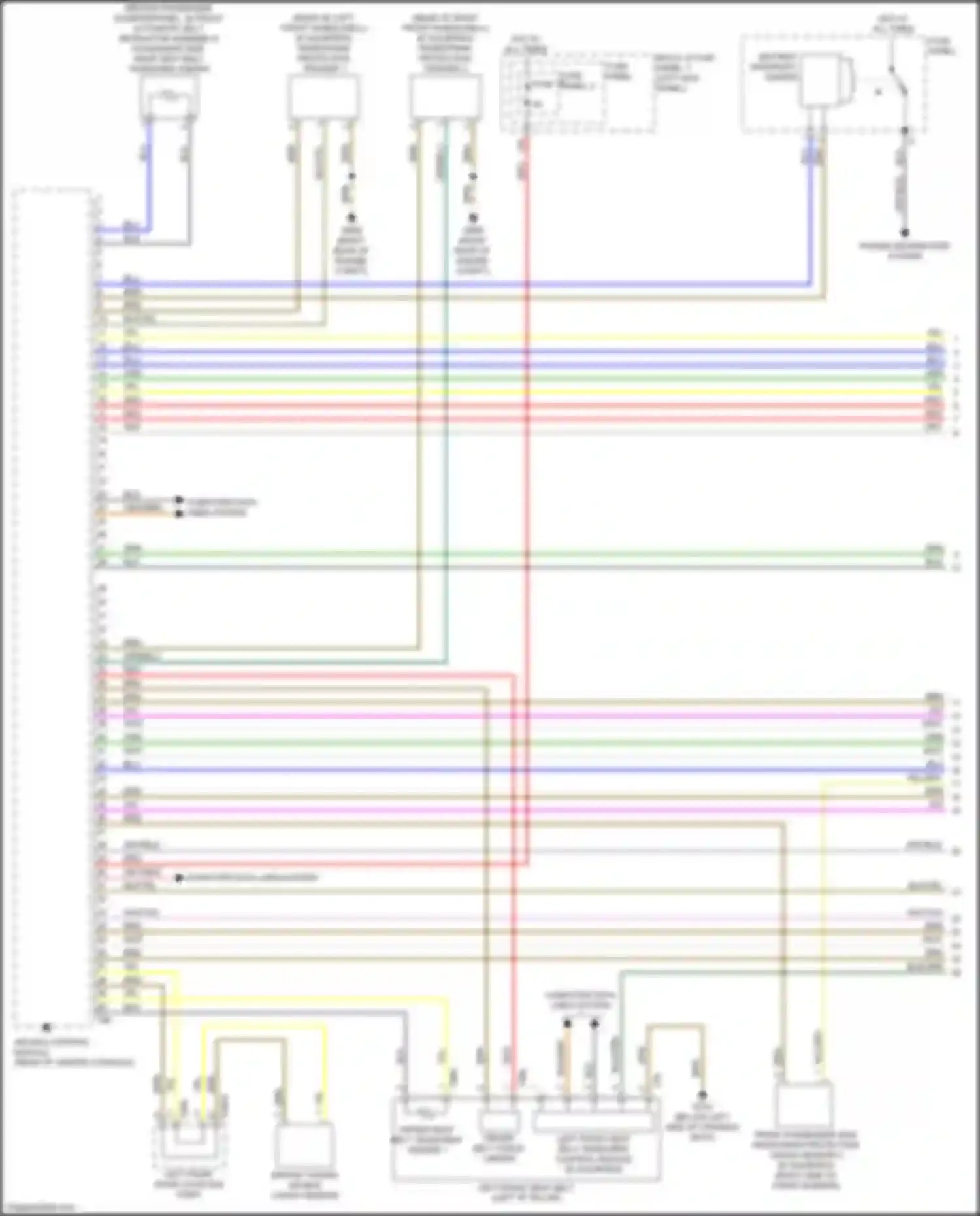 A5 Audi II (2016-2020): Supplemental restraints circuit (1 of 5)